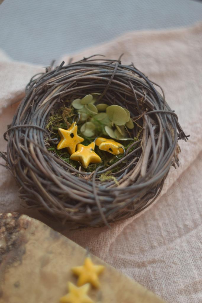 Керамический подвес "Звёздочка жёлтая"