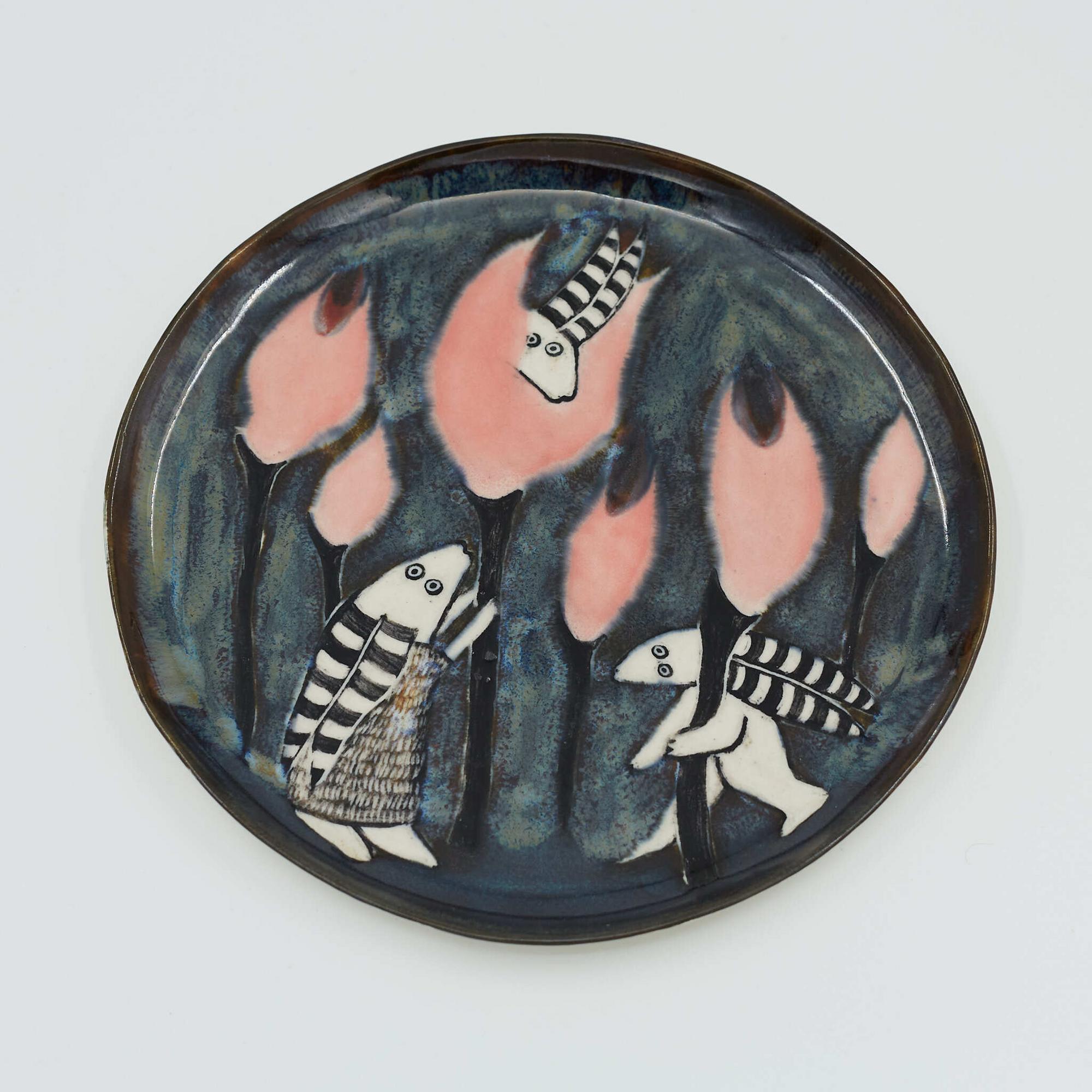 Тарелка Ночь в саду средняя