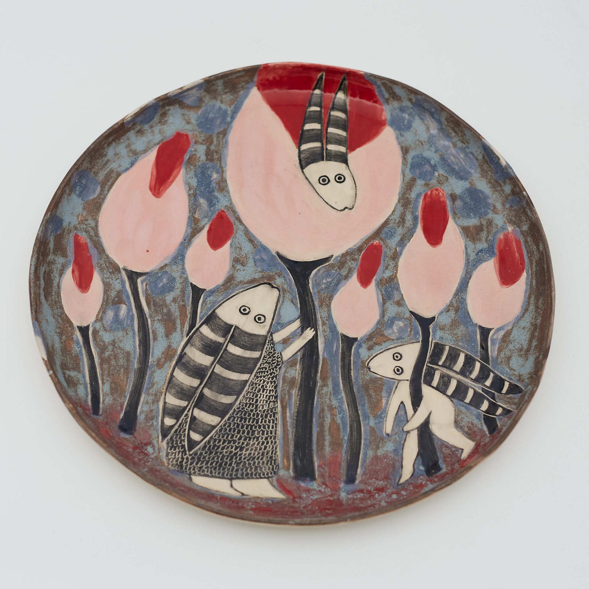 Тарелка Прятки в цветах