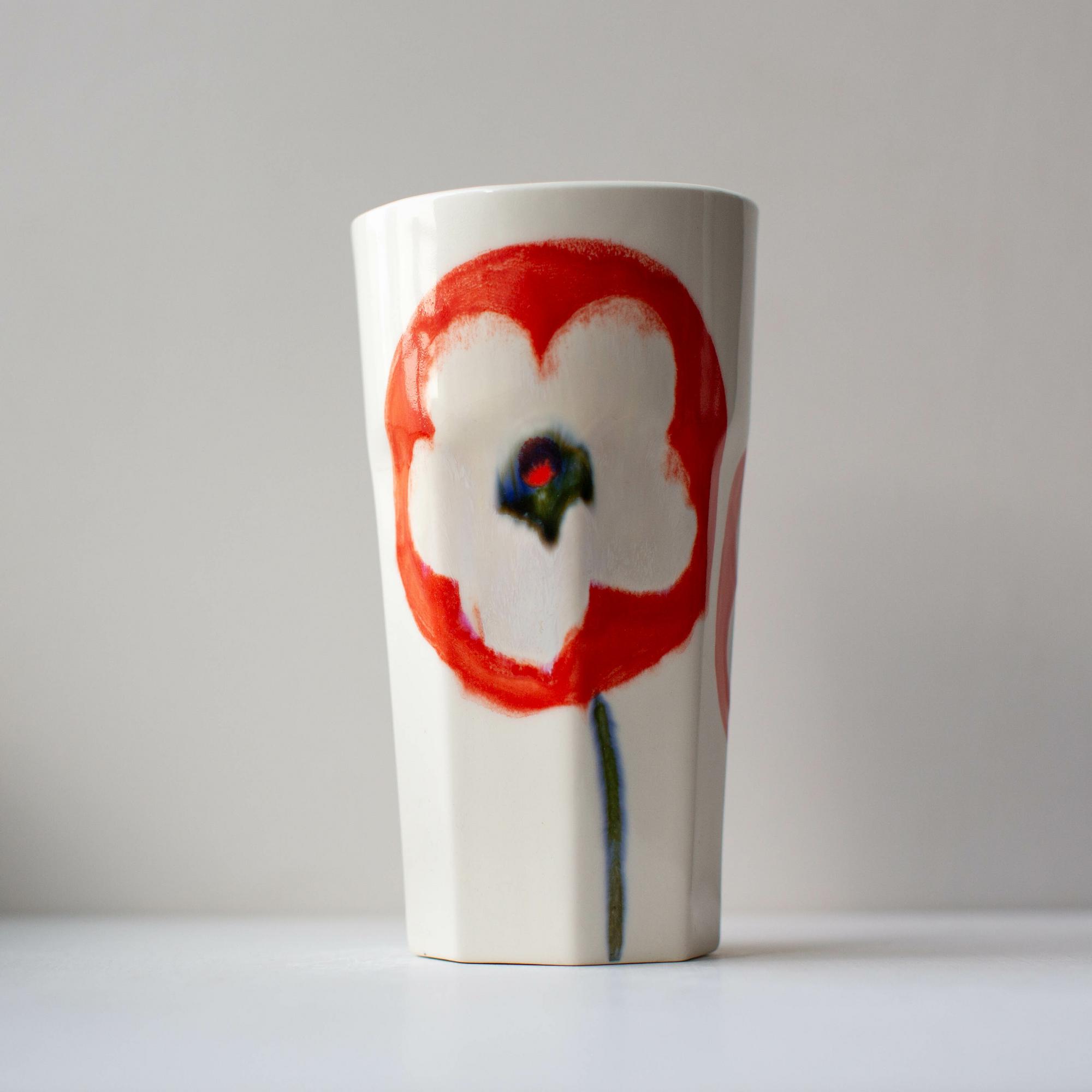 Большой граненый стакан