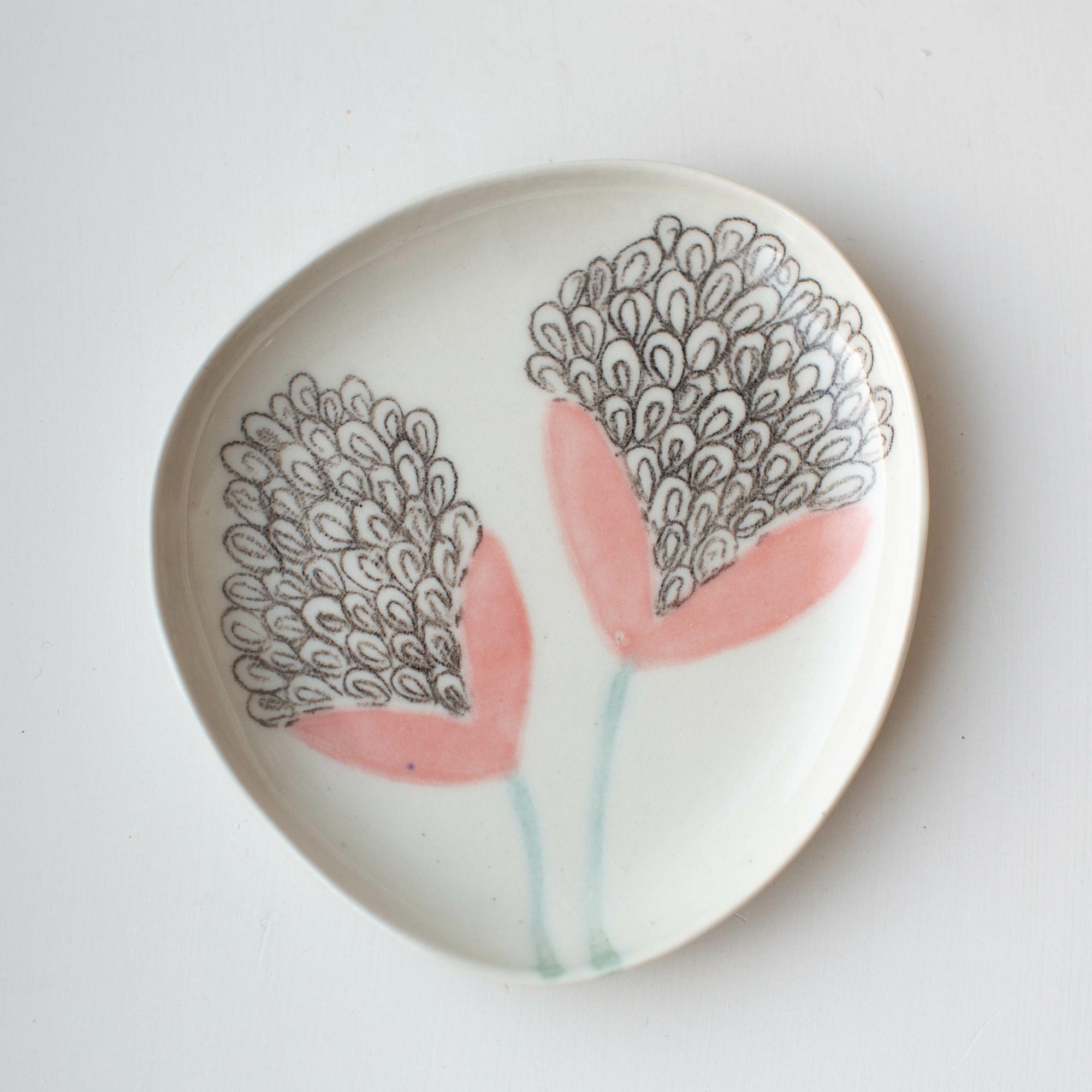 Блюдце Розовый цветок