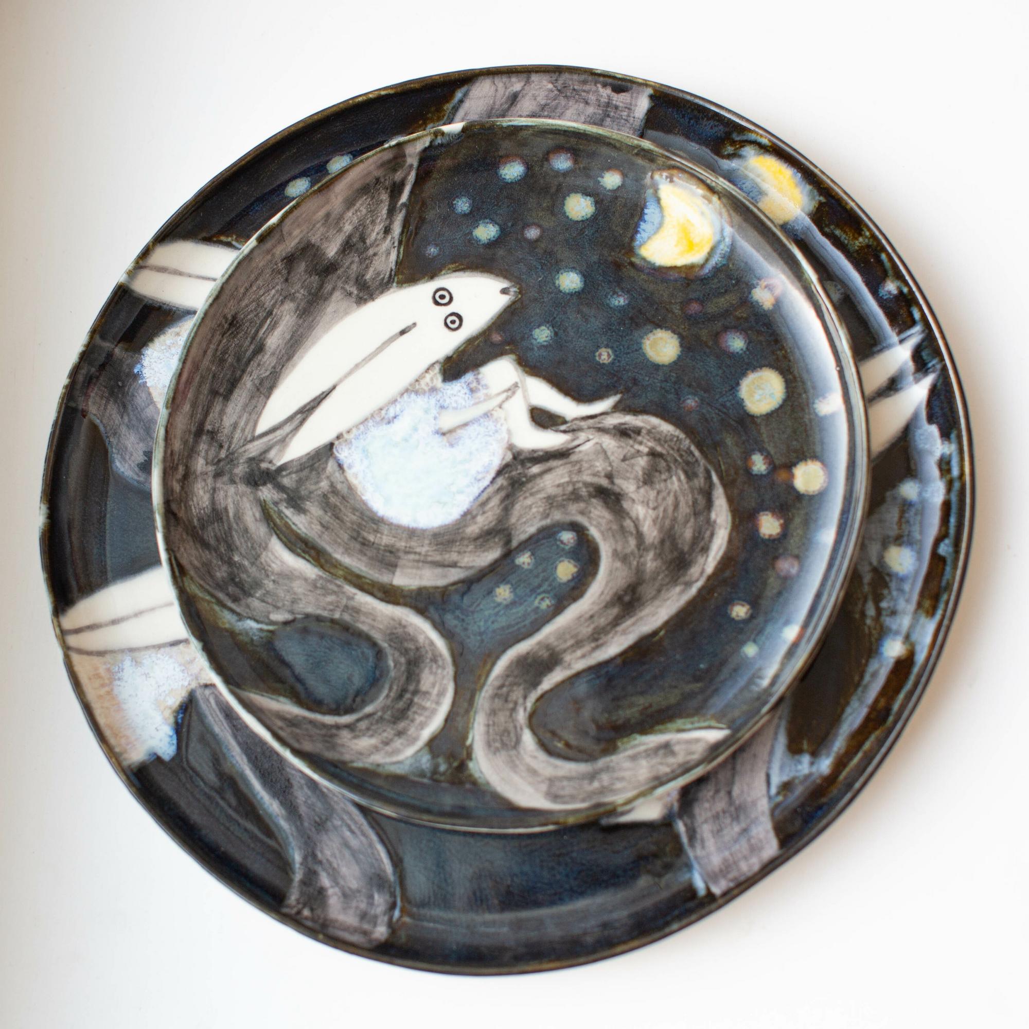 Комплект тарелок Ночь