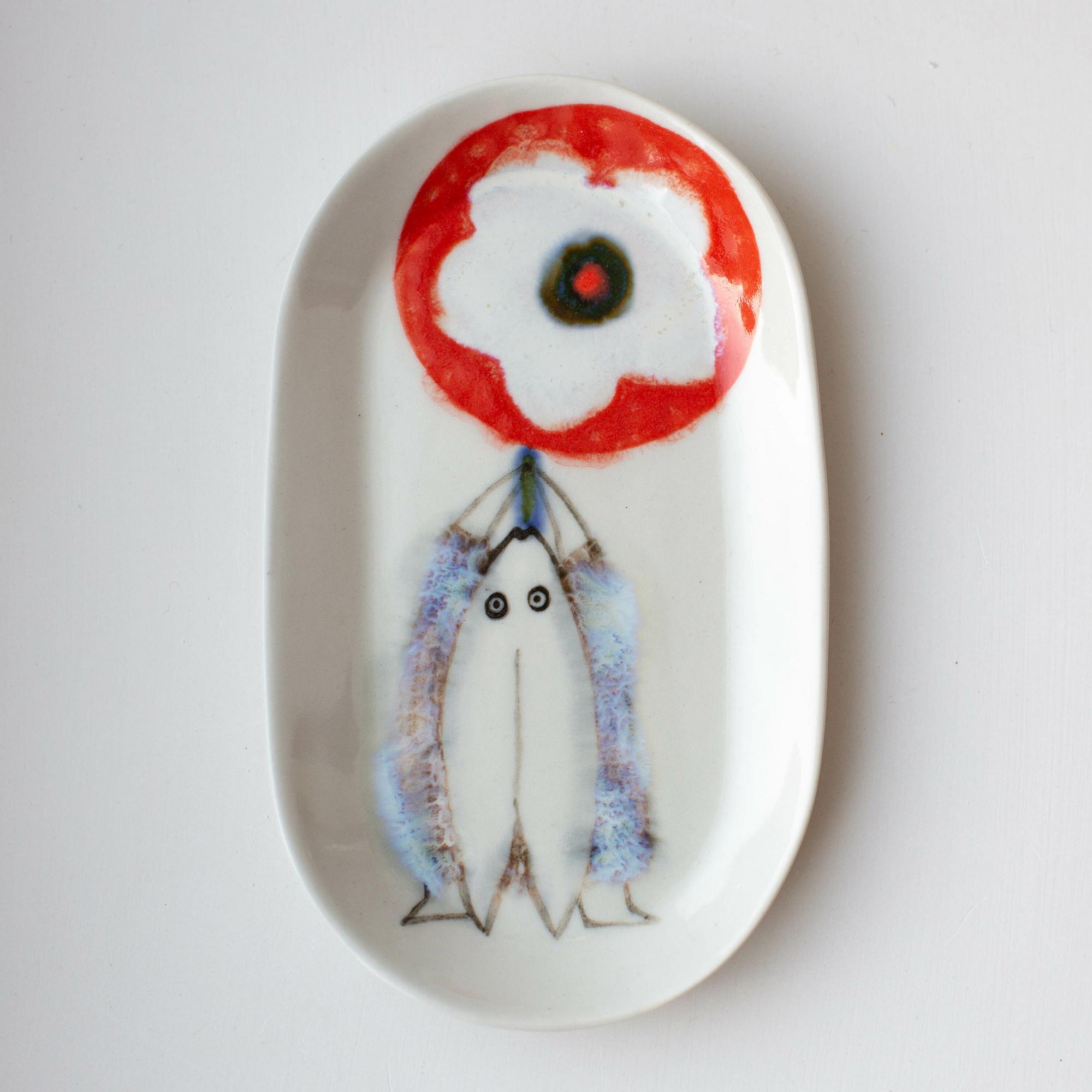 Тарелка овальная Красная серия