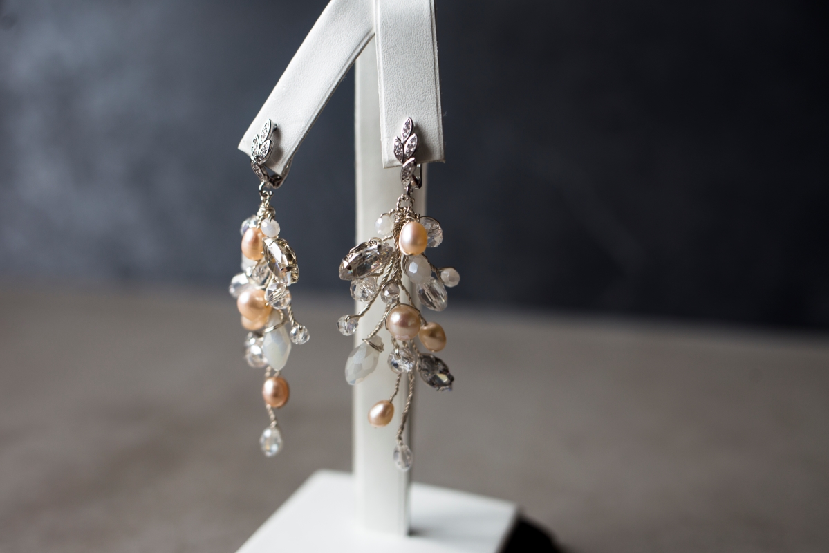 серьги веточки