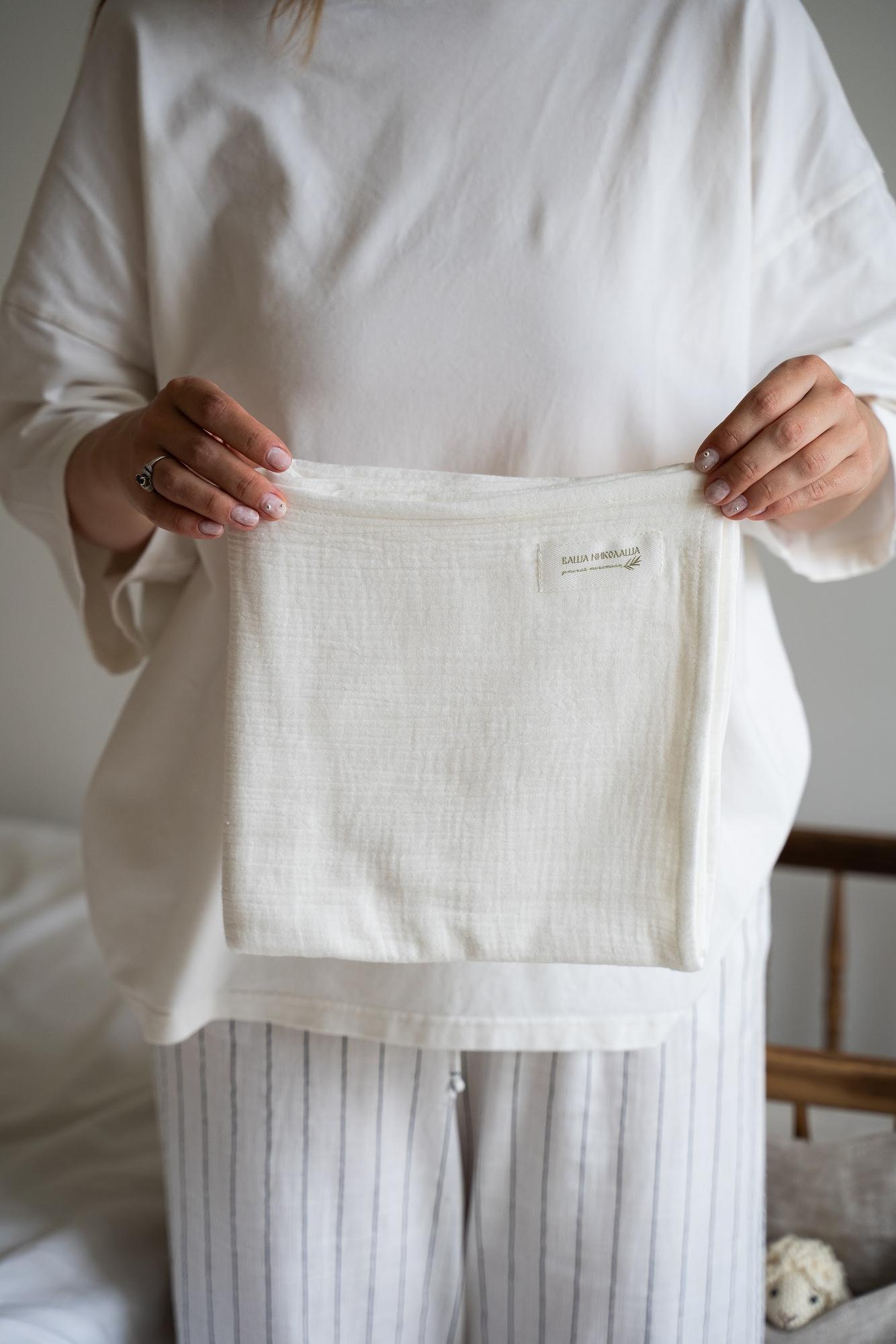 Муслиновая пелёнка (однотонная)