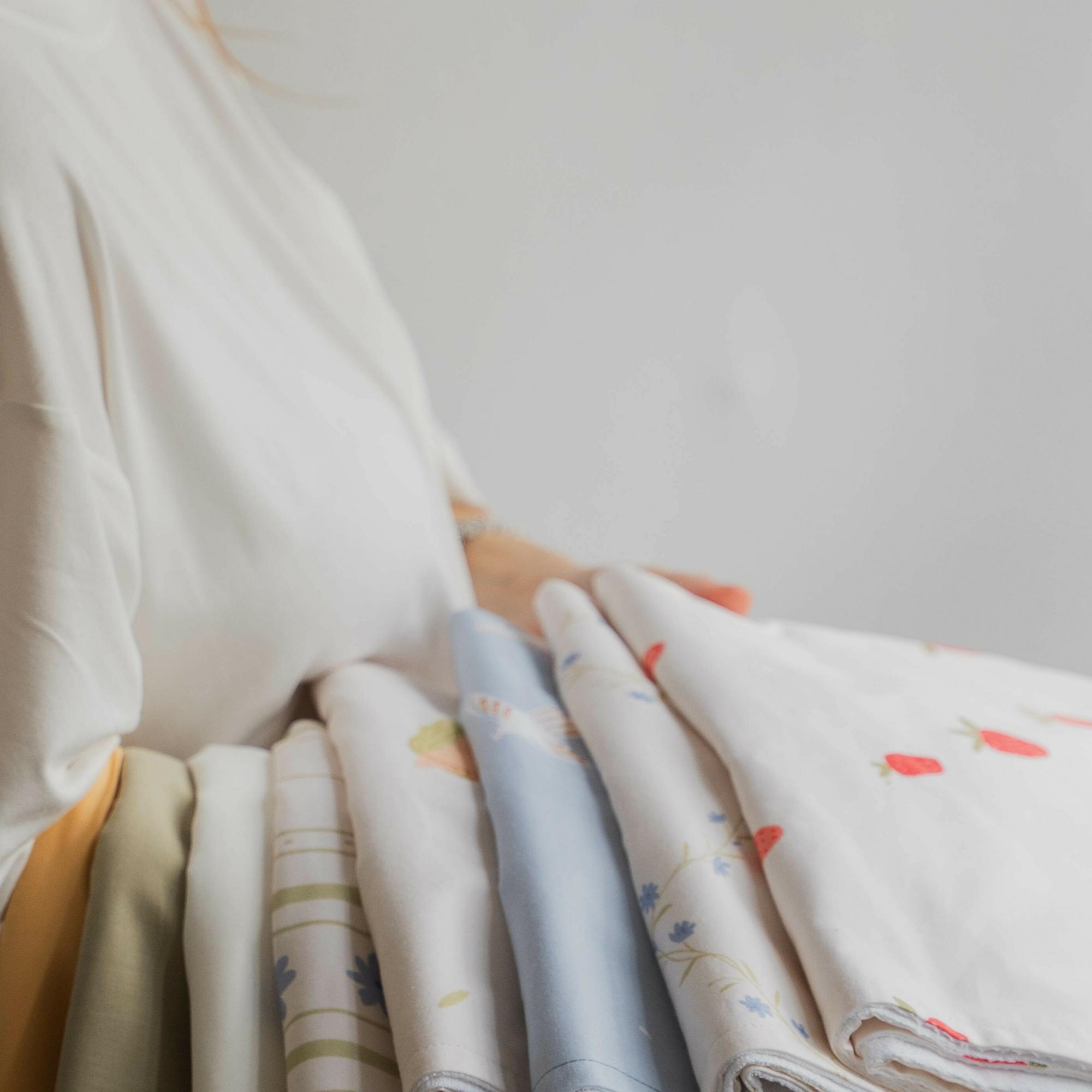 Сатиновая пелёнка (с принтом)