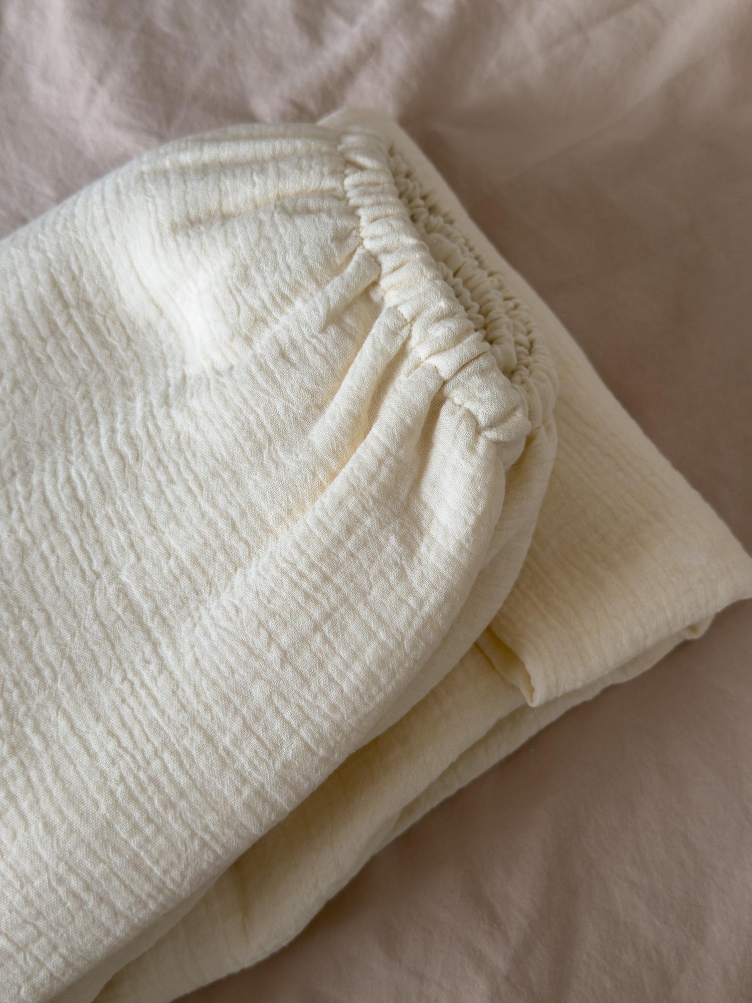 Натяжная простыня изо льна