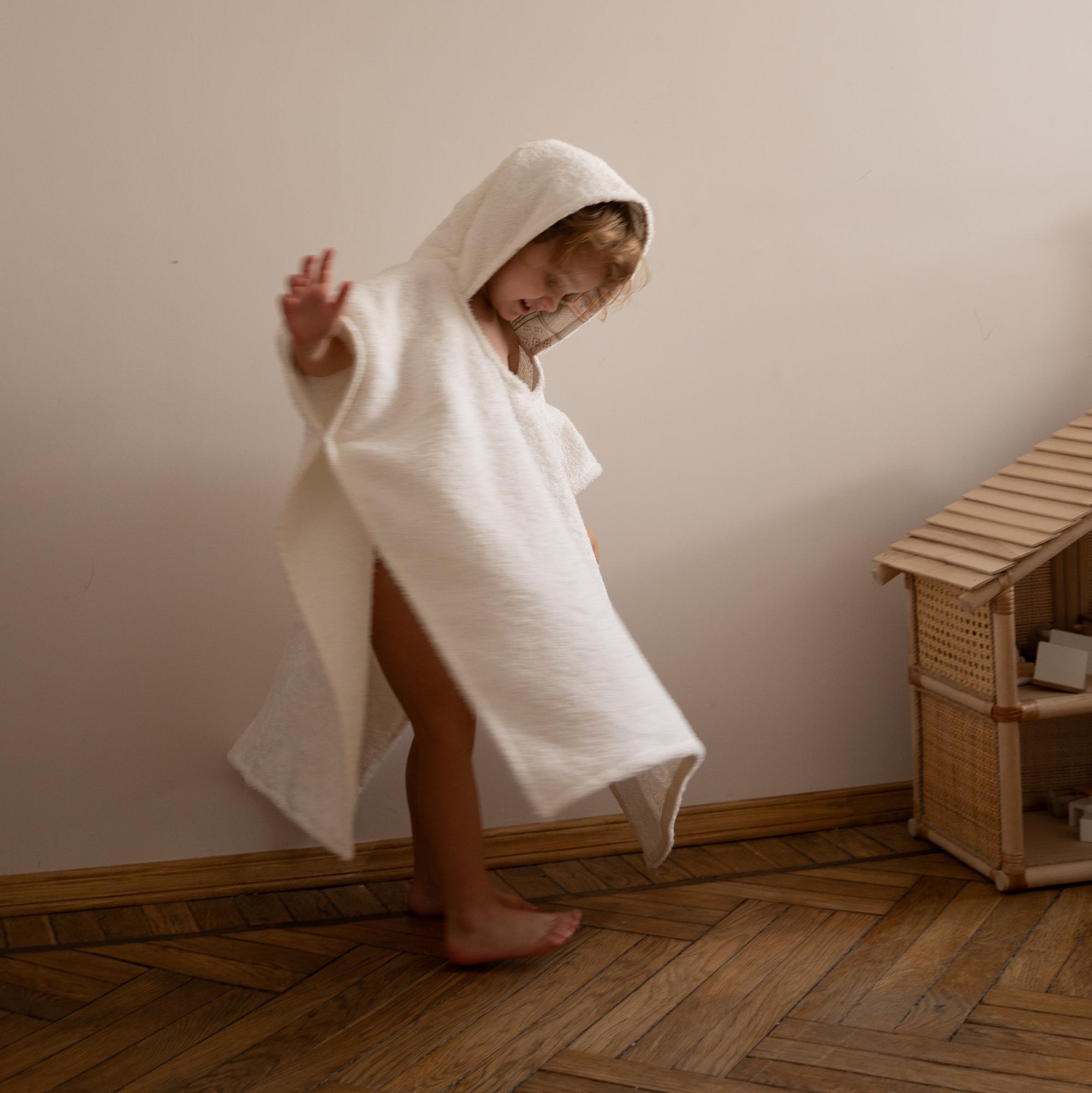 Пончо махровое