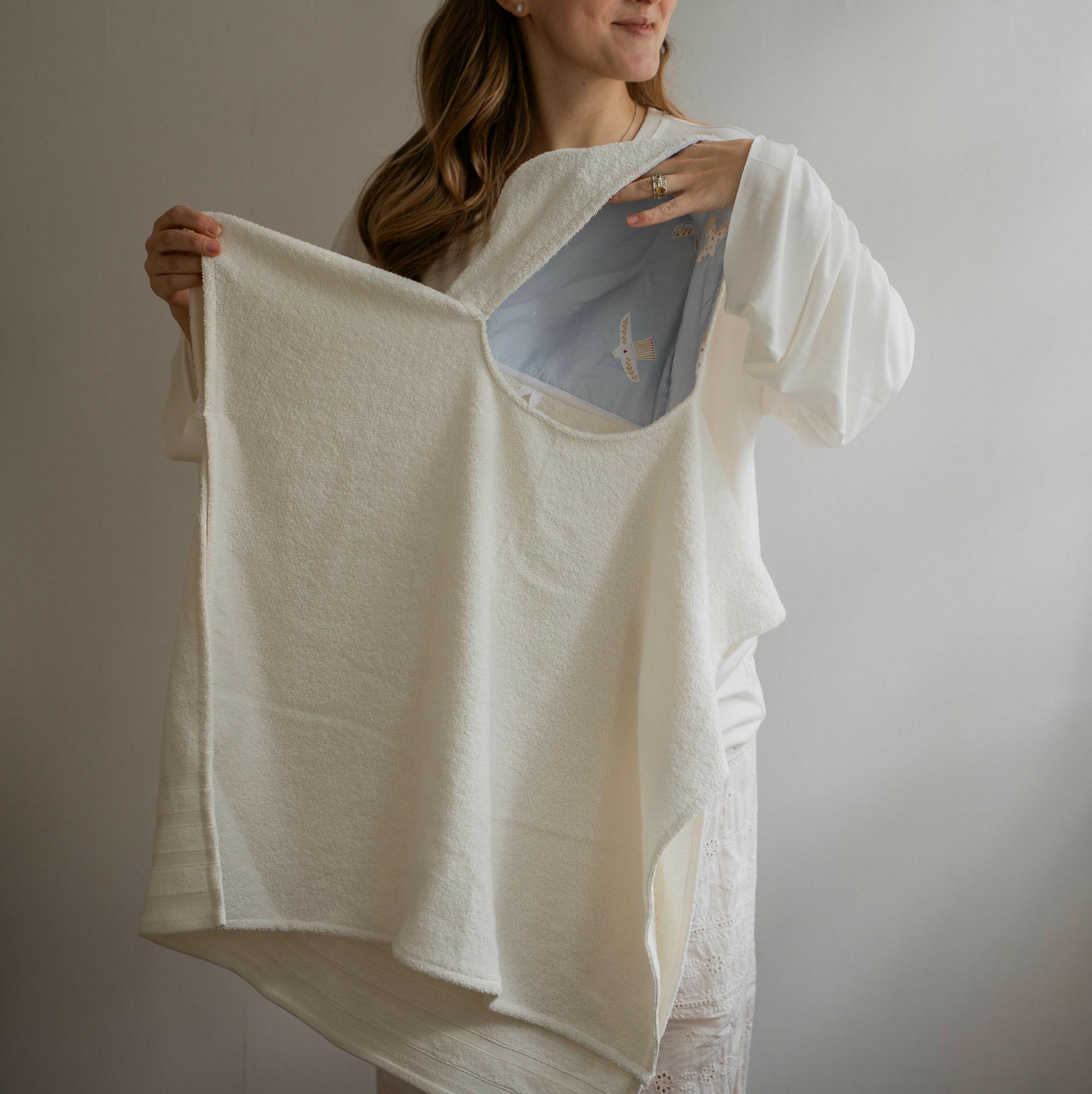 Пончо махровое