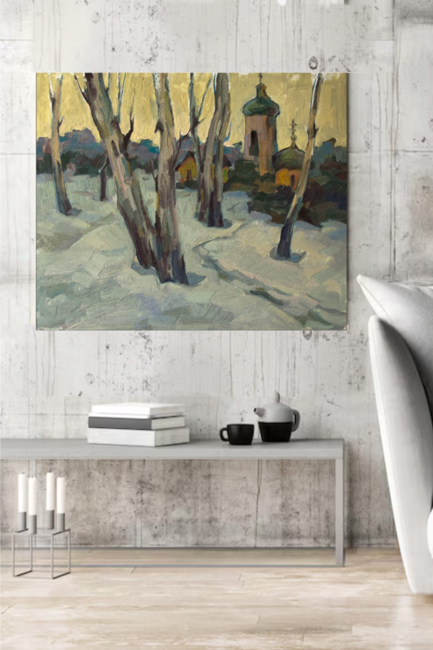 Березы зимой