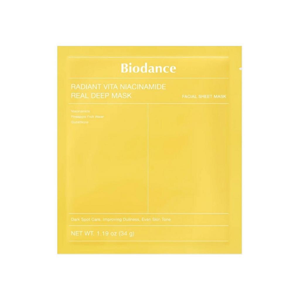 Гидрогелевая ночная маска Biodance Radiant Vita Niacinamide Real Deep Mask 34 г