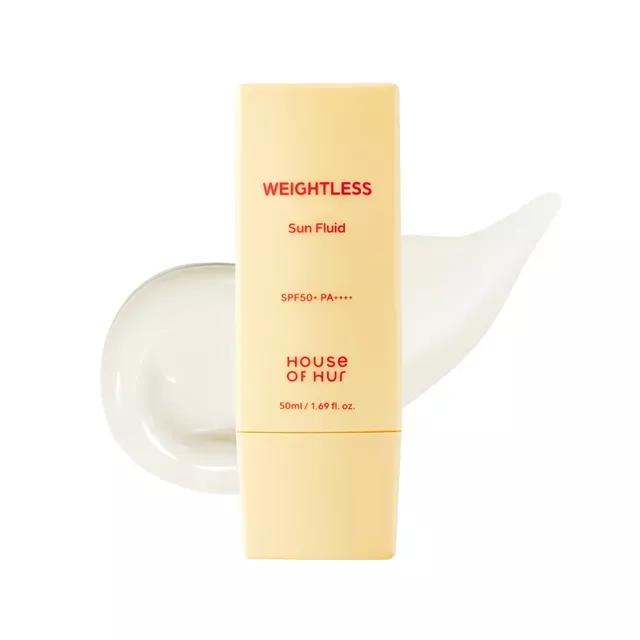 Лёгкий солнцезащитный флюид с юдзу House of Hur Weightless Sun Fluid SPF50+ PA++++ 50 мл