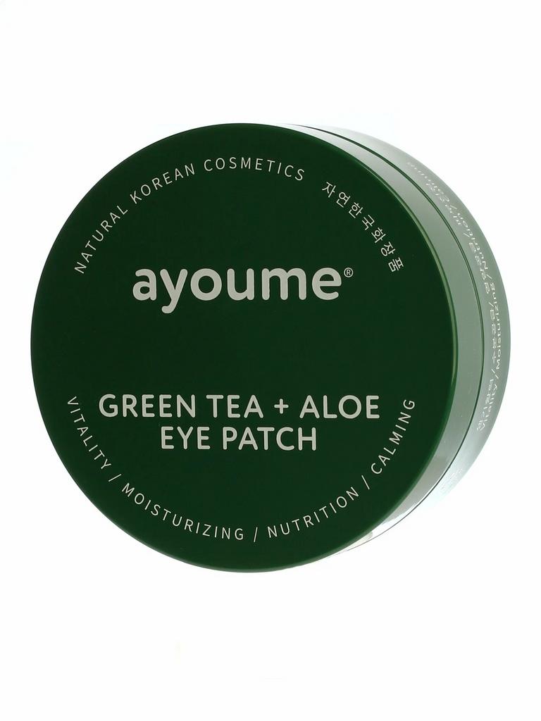 Гидрогелевые патчи для глаз Ayoume Green Tea + Aloe Eye Patch 60 шт