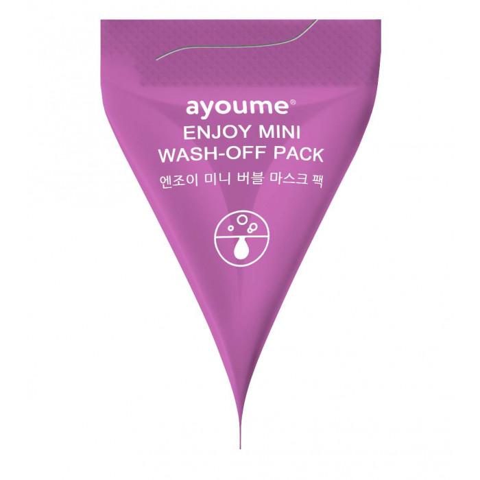 Маска для лица с каламиновой пудрой AYOUME ENJOY MINI WASH-OFF PACK 3 gr