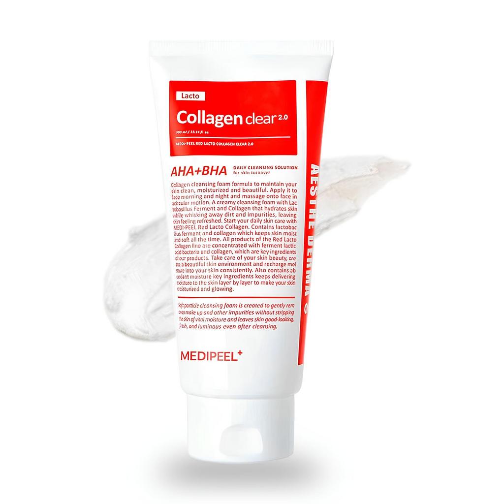 MEDIPEEL⁺ Red Lacto Collagen Clear 2.0 (300ml) Пенка для умывания