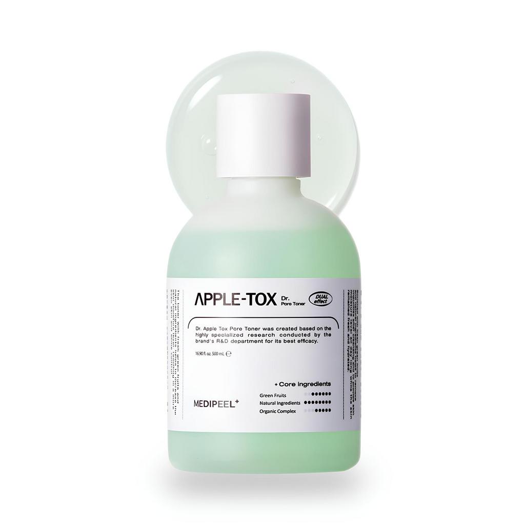 MEDIPEEL⁺ Apple-Tox Pore Toner (500ml) Пилинг-тонер с ферментированными экстрактами