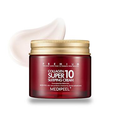 MEDIPEEL⁺ Collagen Super 10 Sleeping Cream (70ml) Ночной крем для лица с коллагеном