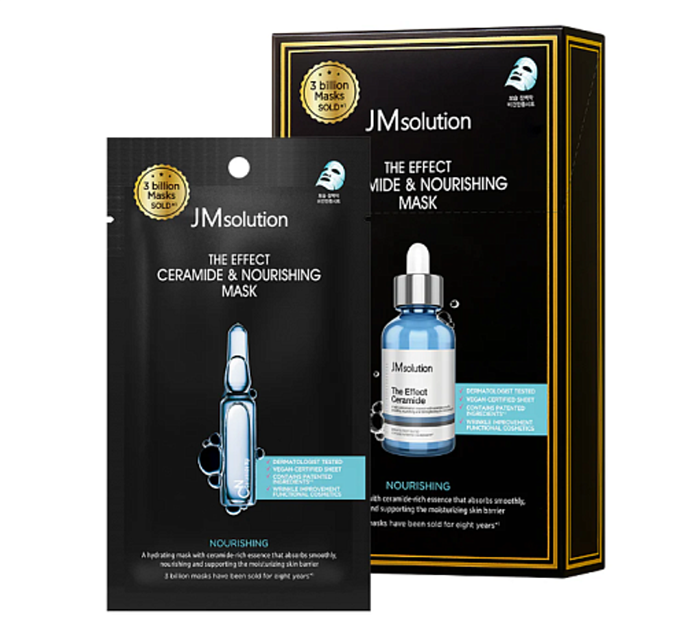 Питательная тканевая маска с церамидами JMsolution The Effect Ceramide Nourishing Mask 24 ml