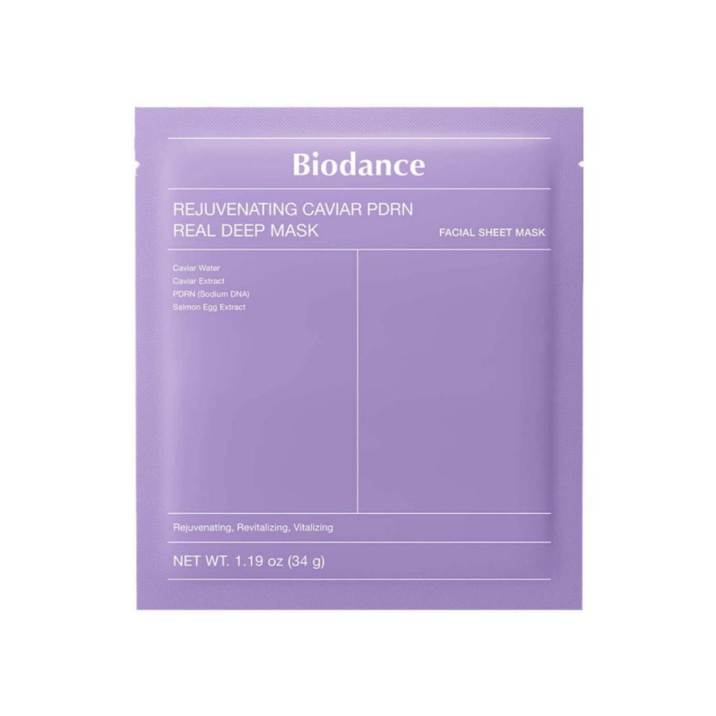 Гидрогелевая маска с ПДРН и икрой Biodance Rejuvenating Caviar PDRN Real Deep Mask