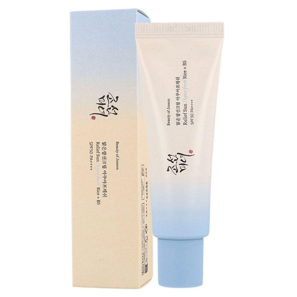 Лёгкий солнцезащитный крем с пантенолом Beauty of Joseon Relief Sun Aqua-fresh Rice+B5 SPF50+ PA++++