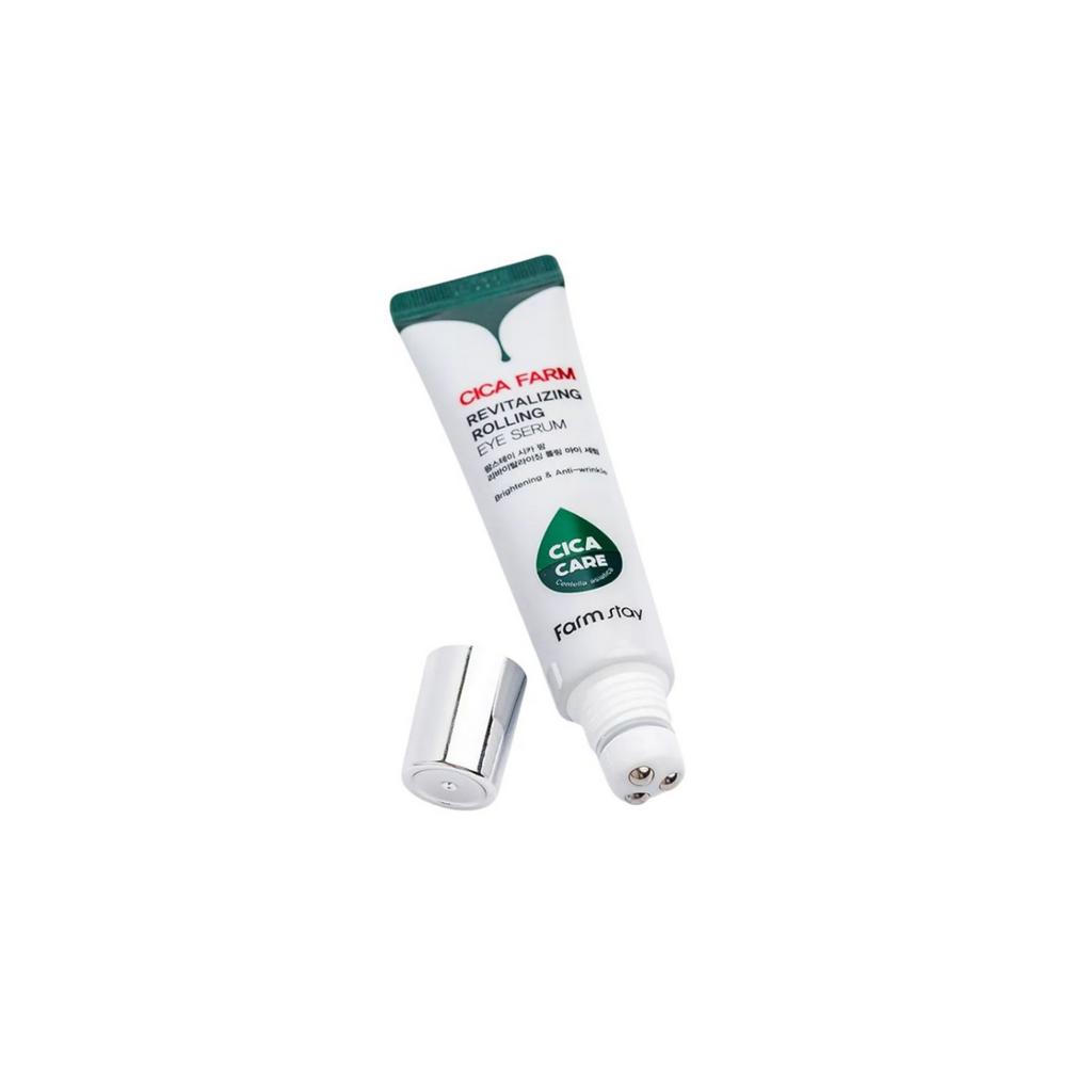 FarmStay Сыворотка-роллер для век с центеллой Cica farm revitalizing rolling eye serum