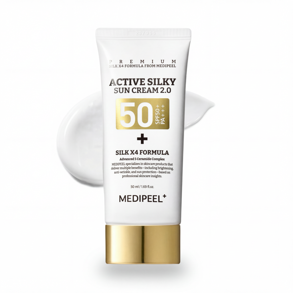 Солнцезащитный крем MEDIPEEL⁺ Active Silky Sun Cream 2.0 (50мл)