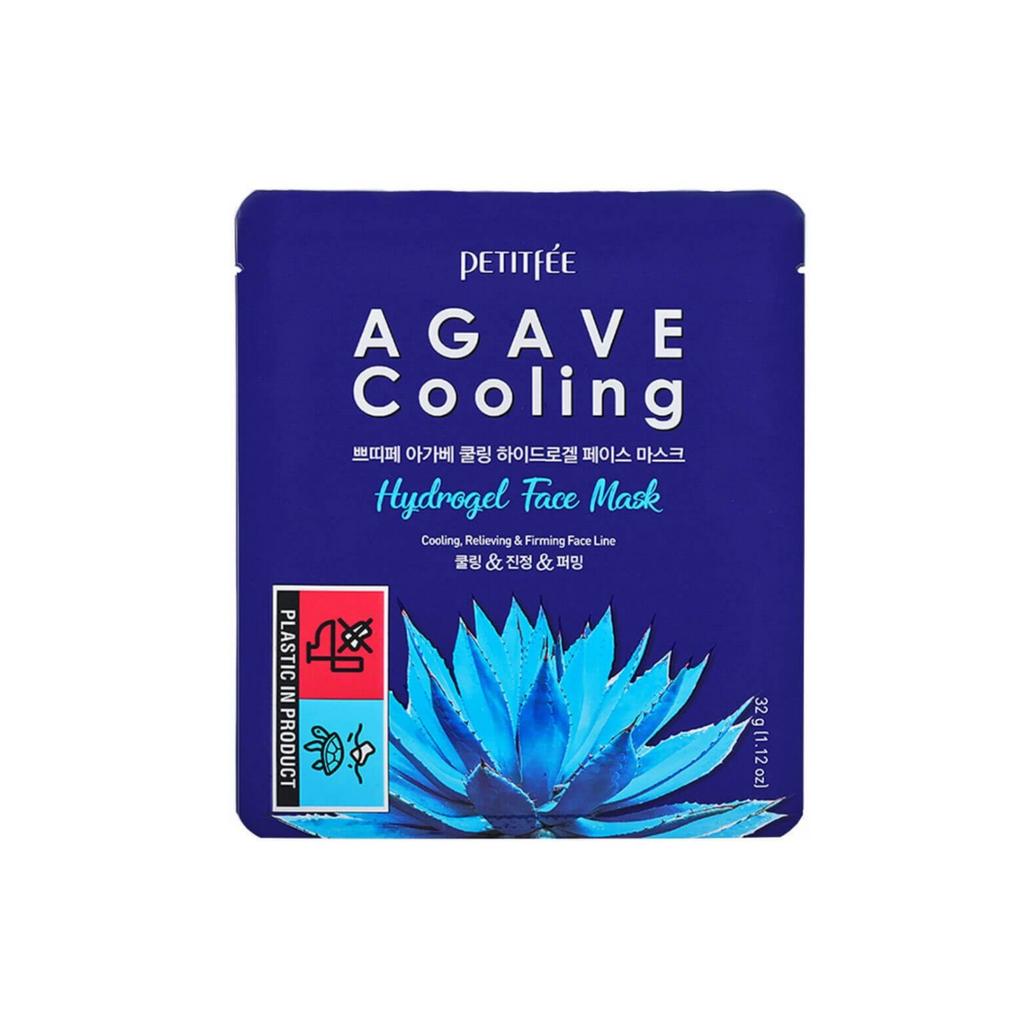 Охлаждающая гидрогелевая маска с экстрактом агавы Petitfee Agave Cooling Hydrogel Face Mask 32г