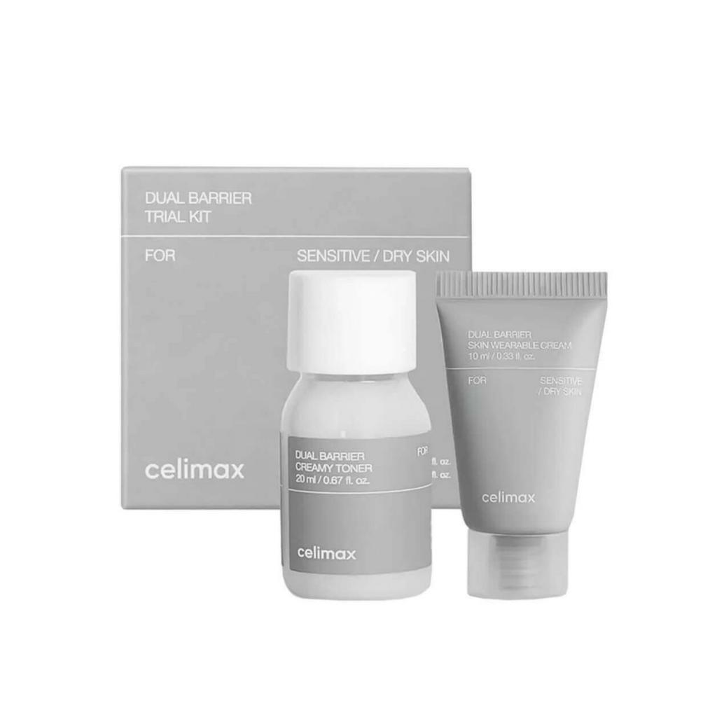 CELIMAX DUAL BARRIER TRIAL KIT Мини набор для ухода за лицом (20мл+10мл), шт