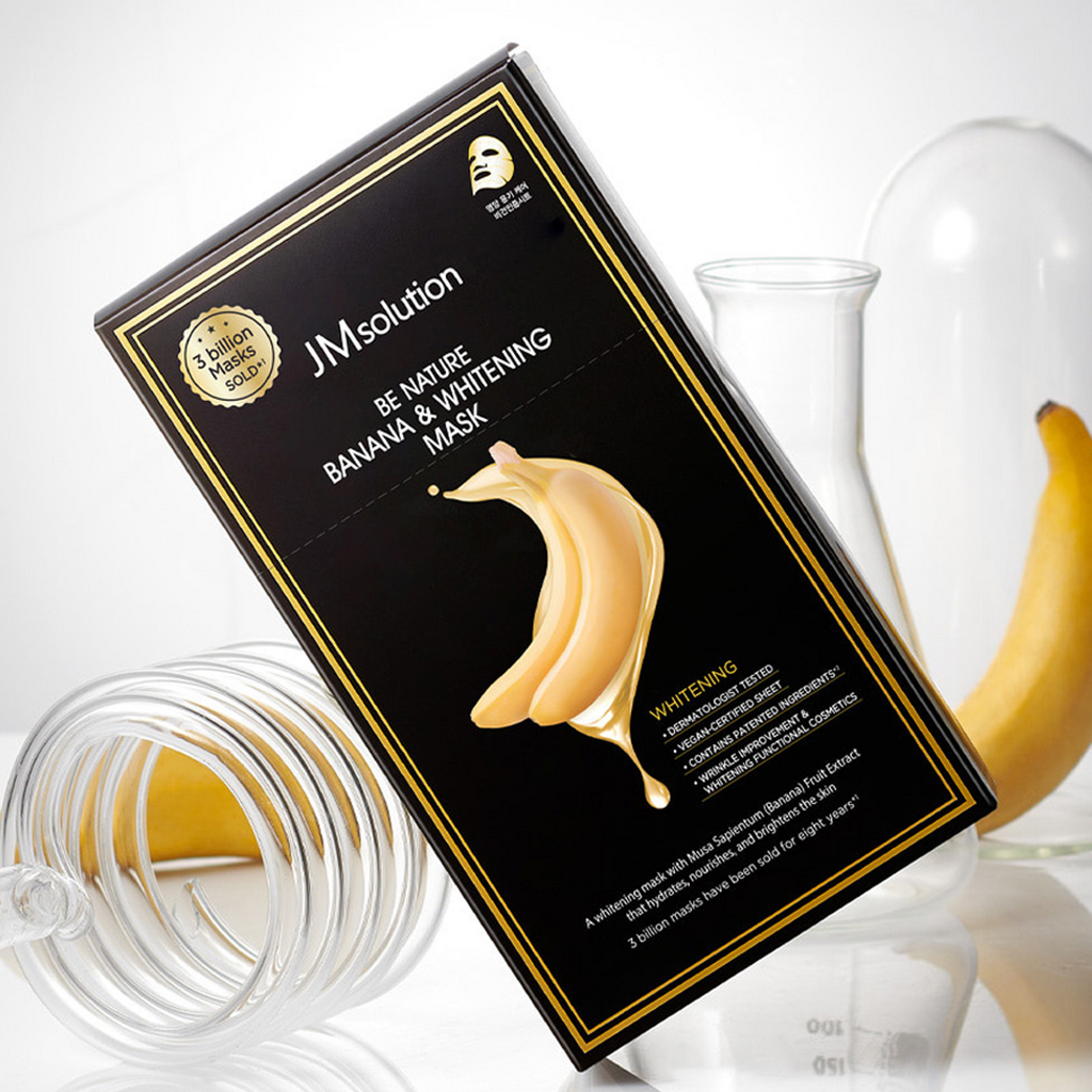 JM SOLUTION BE NATURE BANANA & WHITENING MASK Тканевая маска с экстрактом банана, отбеливающая 24мл
