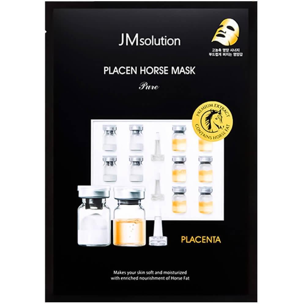 JM SOLUTION PLACEN HORSE MASK PURE Антивозрастная плацентарная маска с лошадиным жиром 30мл, шт