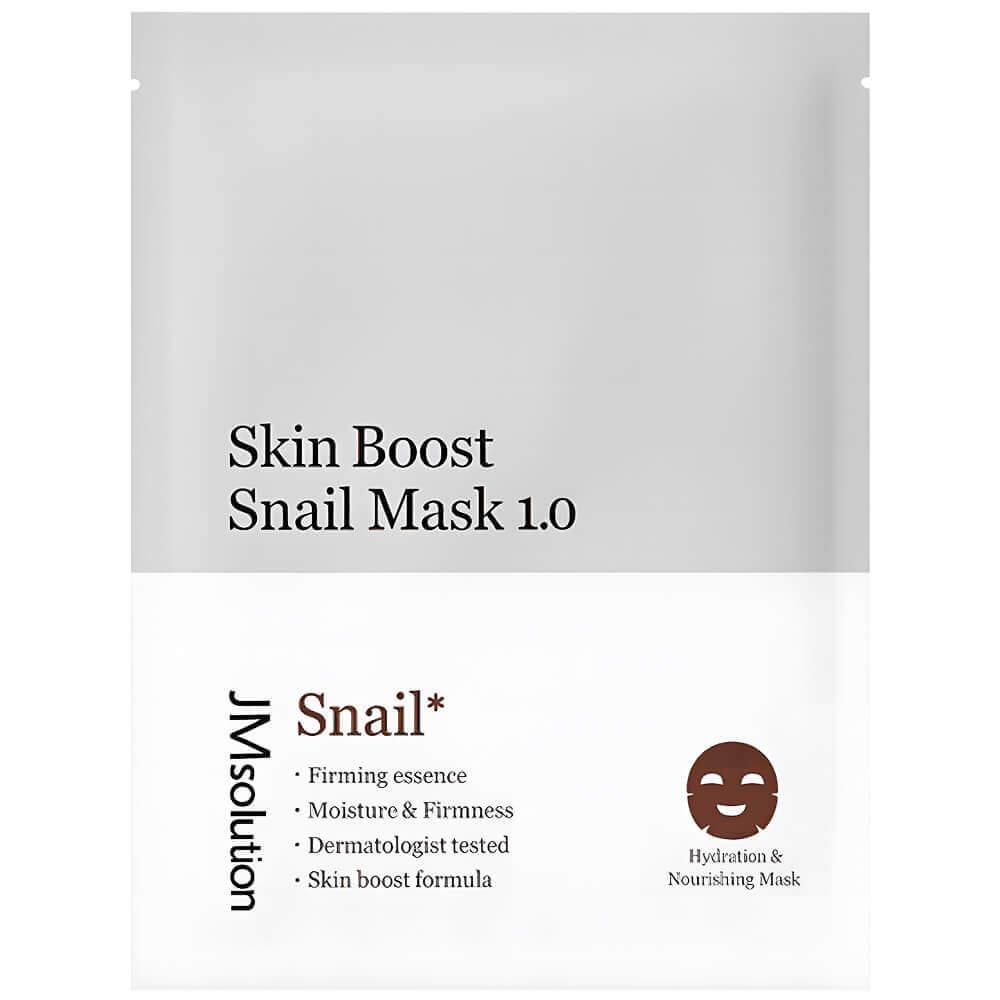 JM SOLUTION SKIN BOOST SNAIL MASK 1.0 Омолаживающая тканевая маска с муцином улитки 30мл