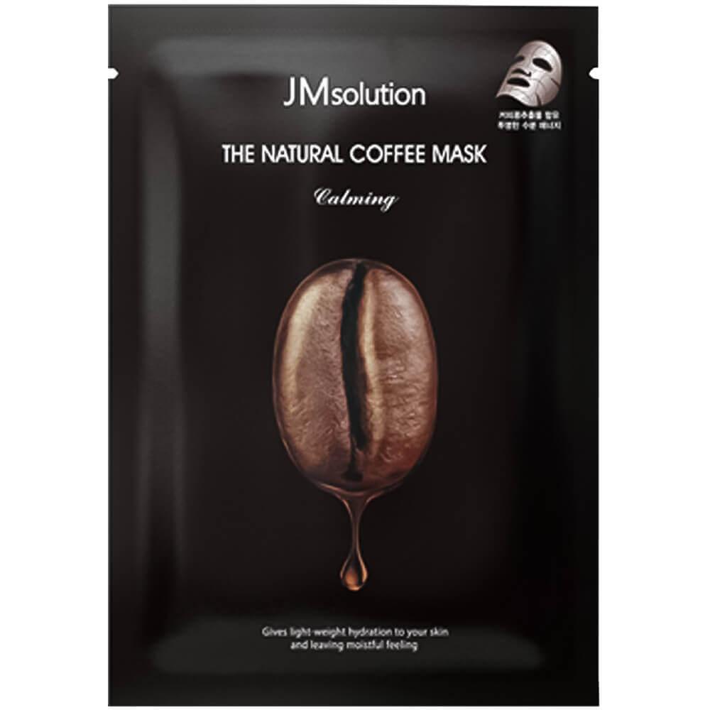 JM SOLUTION THE NATURAL COFFEE MASK CALMING тканевая маска с кофе против отеков 30мл, шт