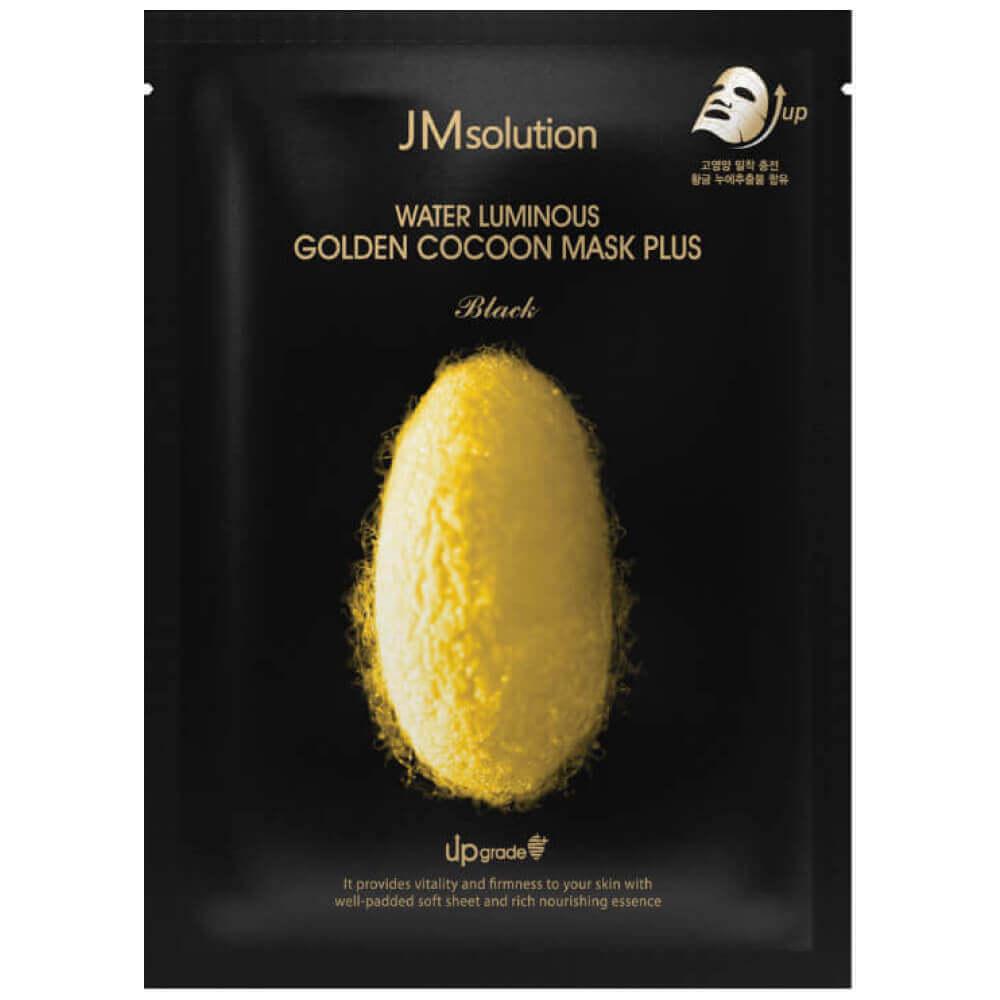 JM SOLUTION WATER LUMINOUS GOLDEN COCOON MASK PLUS Омолаживающая маска с протеинами золотого шелкопряда 45мл
