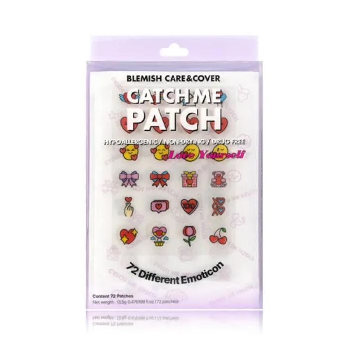 Патч для лица против несовершенств точечный в виде смайлика Blemish Care & Cover Love Yourse 72шт