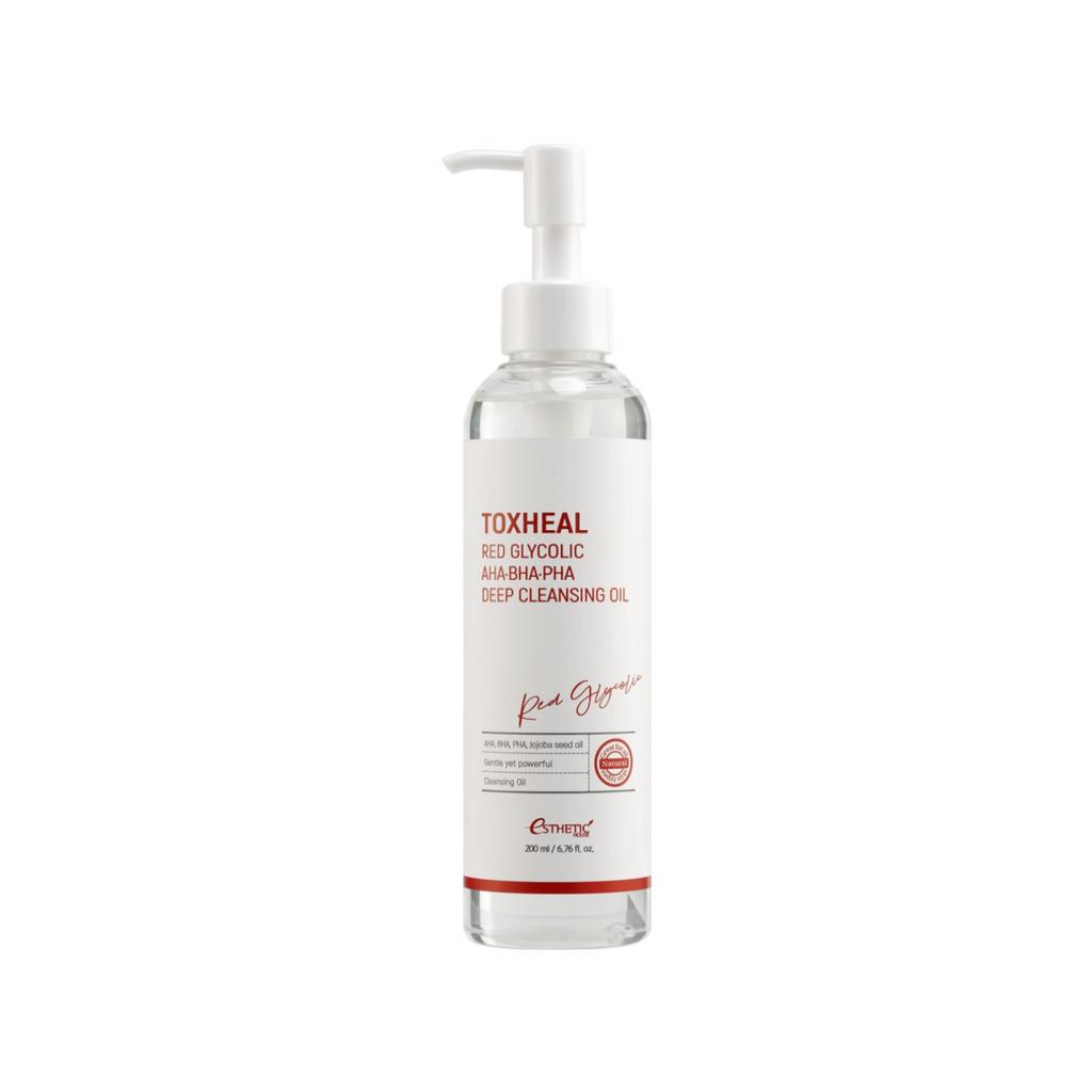 Гидрофильное масло ESTHETIC HOUSE с кислотами Toxheal Red Glycolic AHA, BHA, PHA