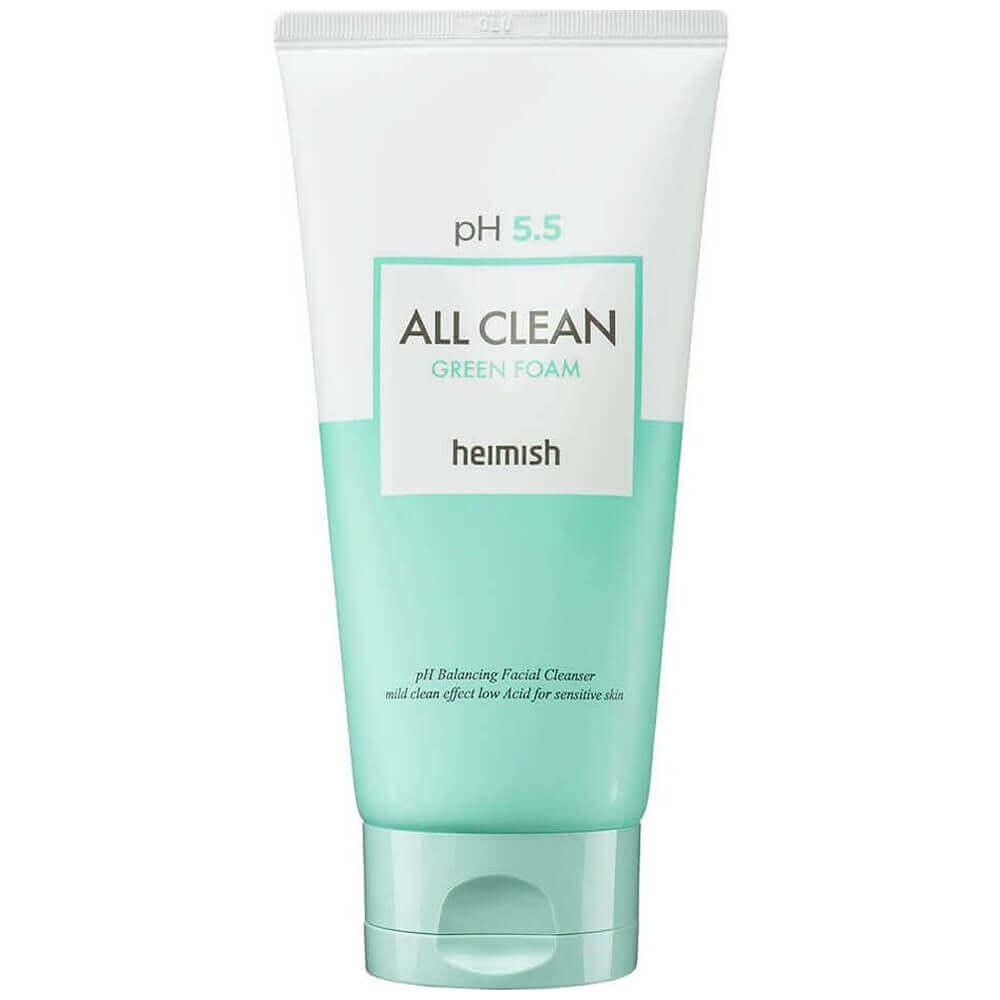 Слабокислотный гель для умывания Heimish pH 5.5 All Clean Green Foam
