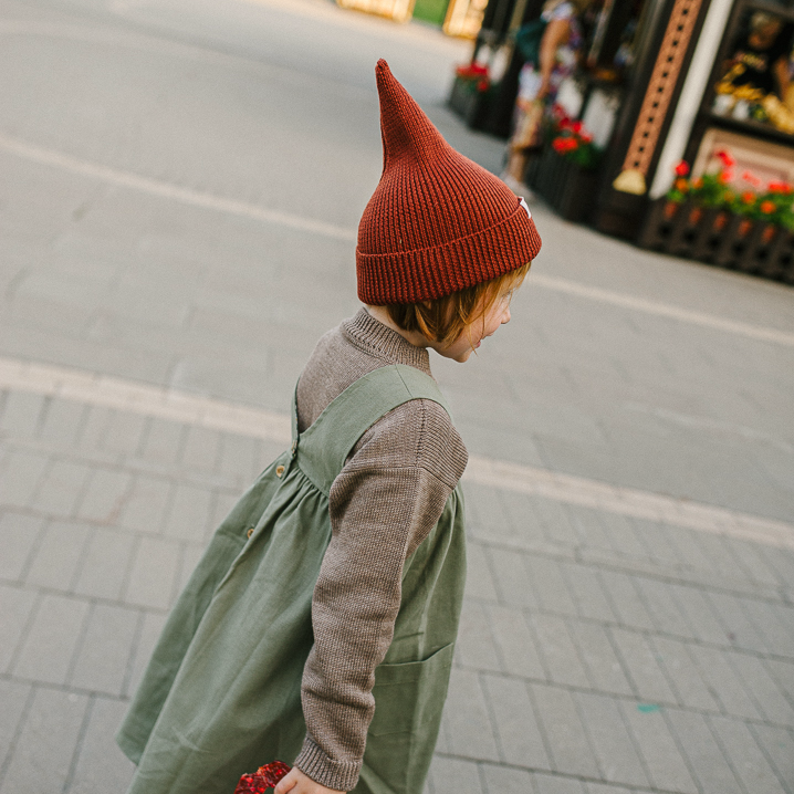 колпак ГНОМА, терракотовый (единый размер)