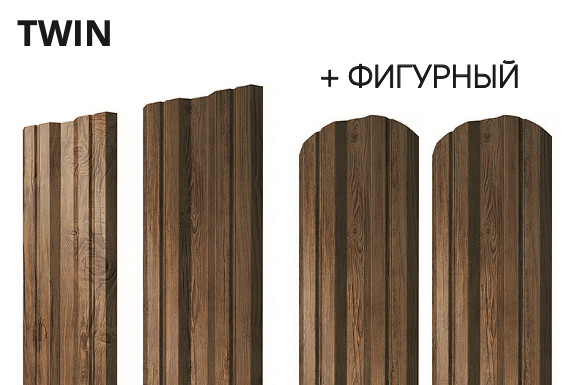 ШТАКЕТ TWIN 100мм