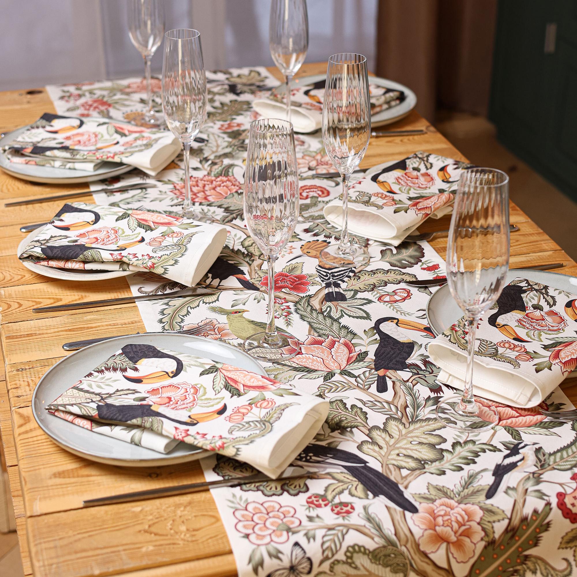 Дорожка на стол Птицы , 40х150см