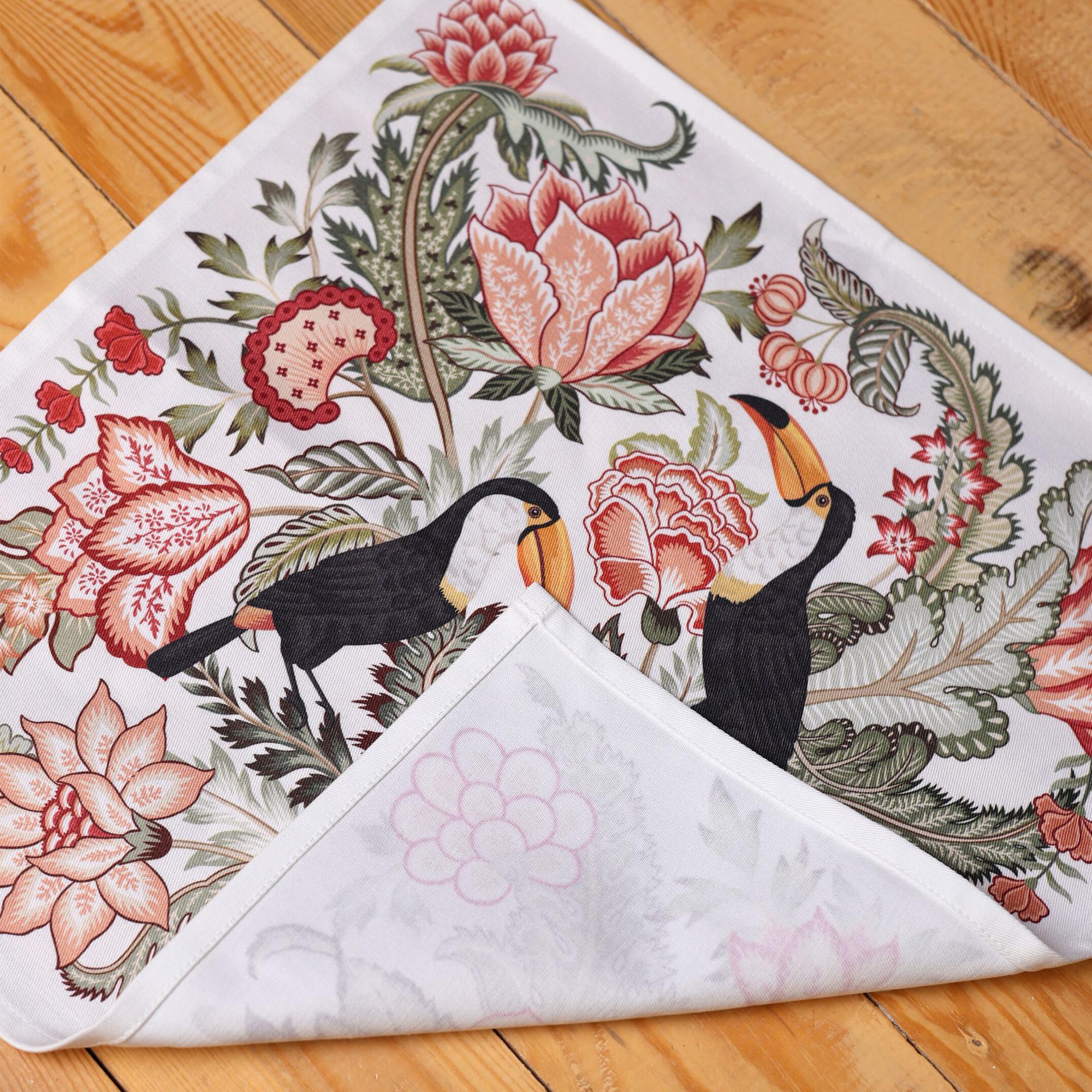 Набор салфеток Туканы, 4 штуки, 40х40см