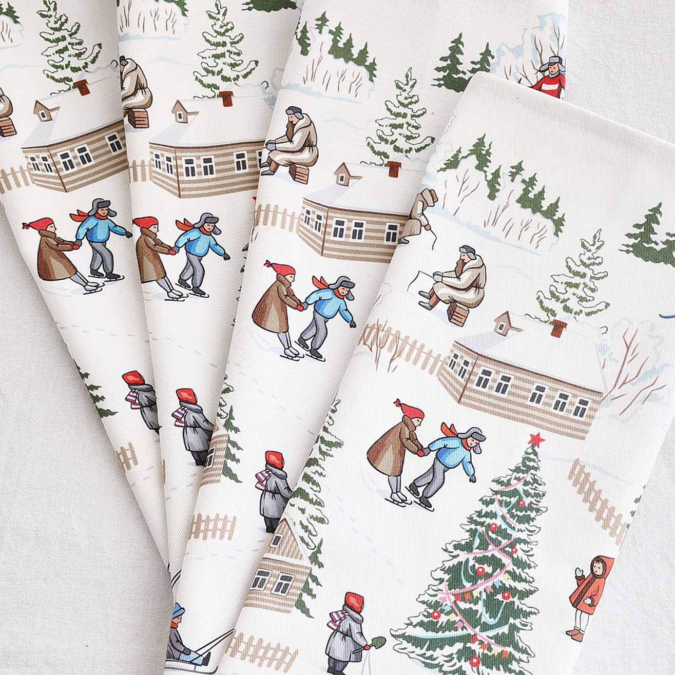 Набор салфеток Новый год, 4 штуки, 40х40см