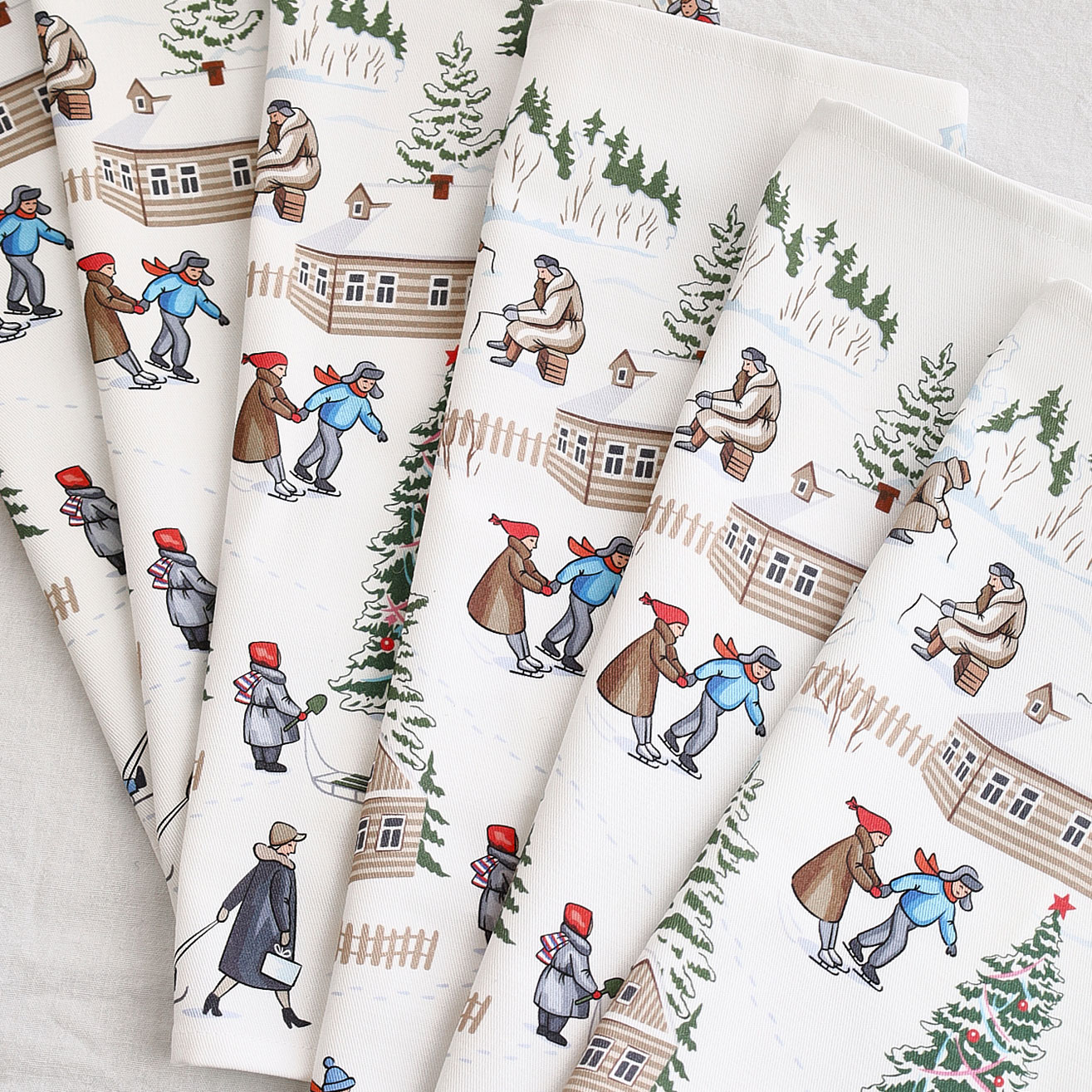 Набор салфеток Новый год, 6 штук, 40х40см