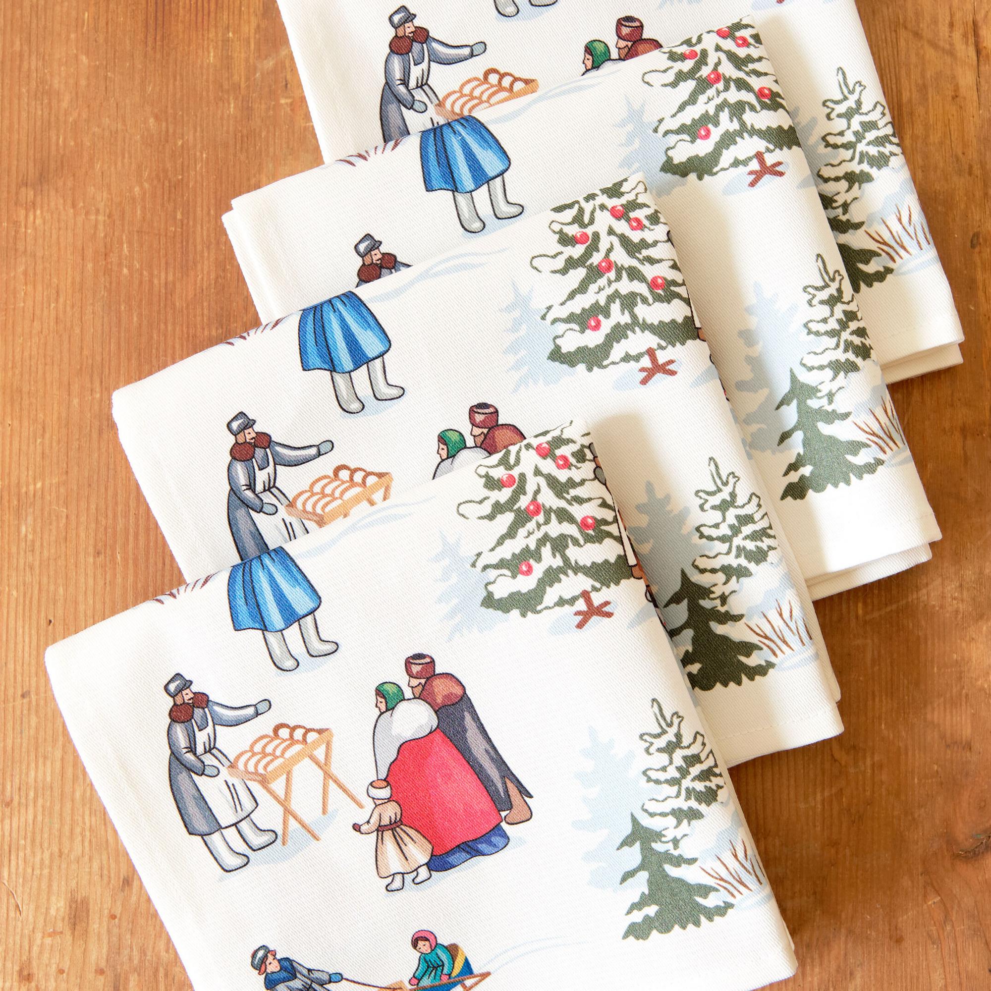 Набор салфеток Рождество, 4 штуки, 40х40см