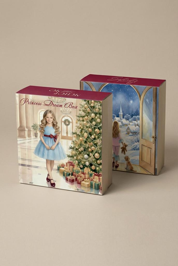 Подарочный набор Dream Box (платье + костюм розовый Satin Whisper Set)