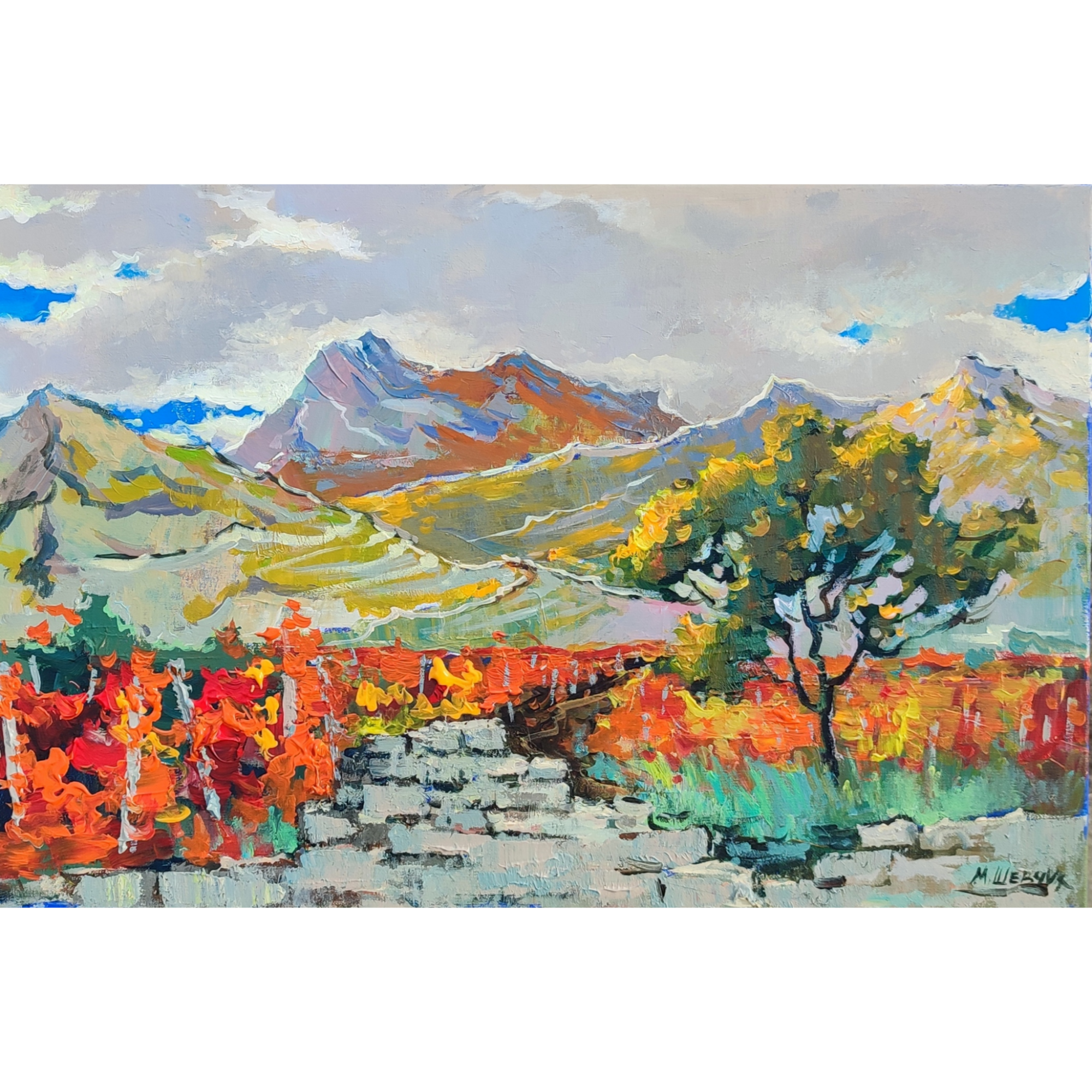 Серенада осени, 40х60,  холст, акрил, 2022