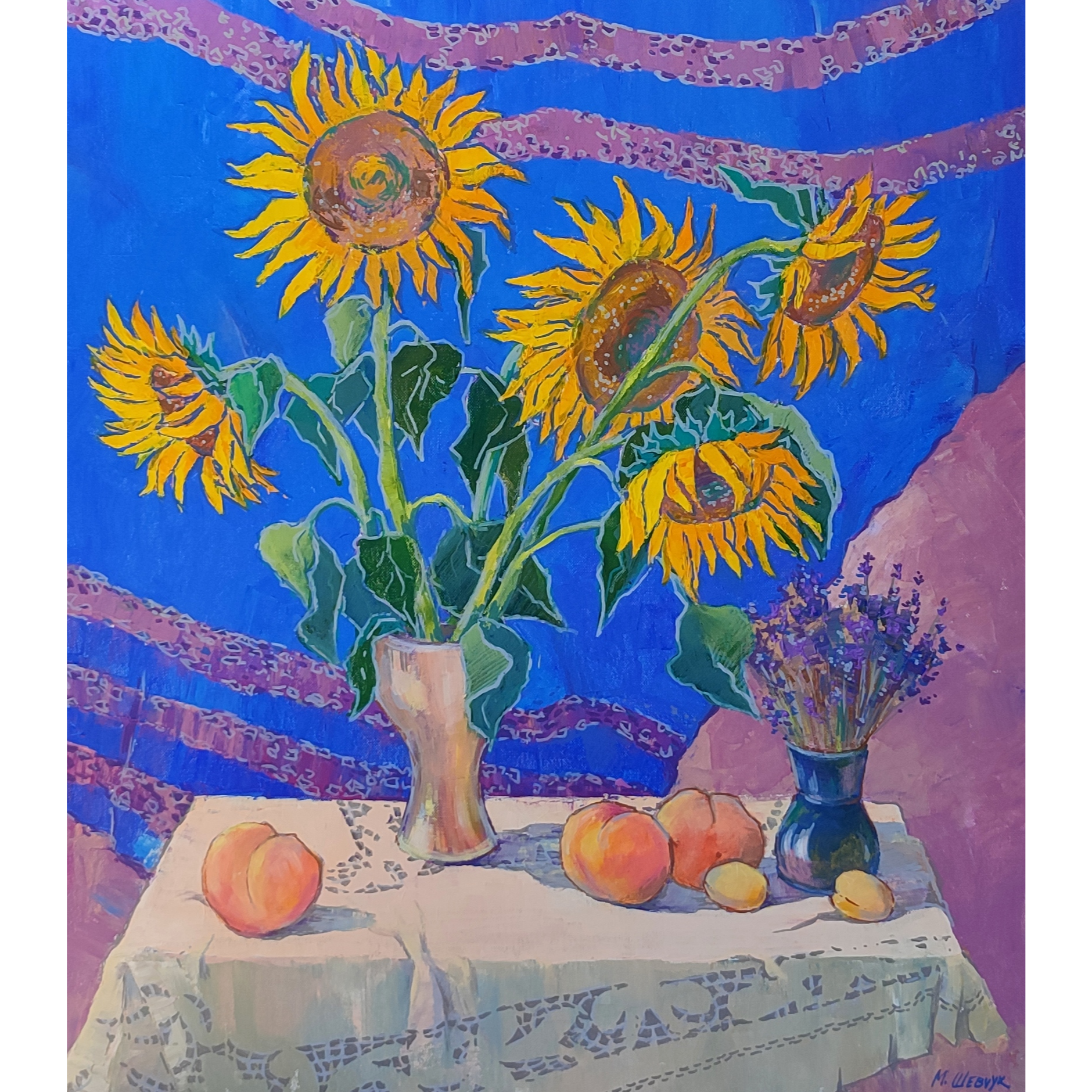 Сюрприз, 90х80, холст, акрил, 2021