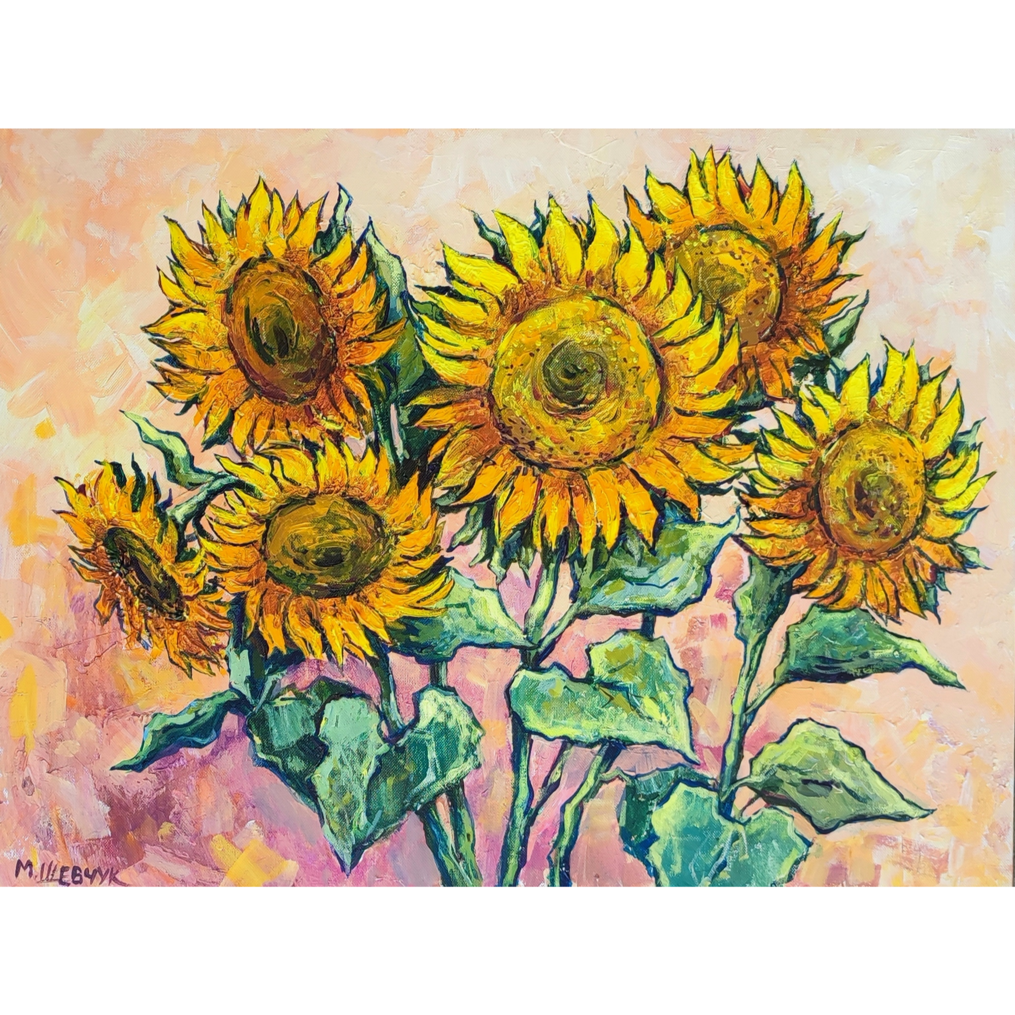 Подсолнухи, 60х80,х., акр., 2022
