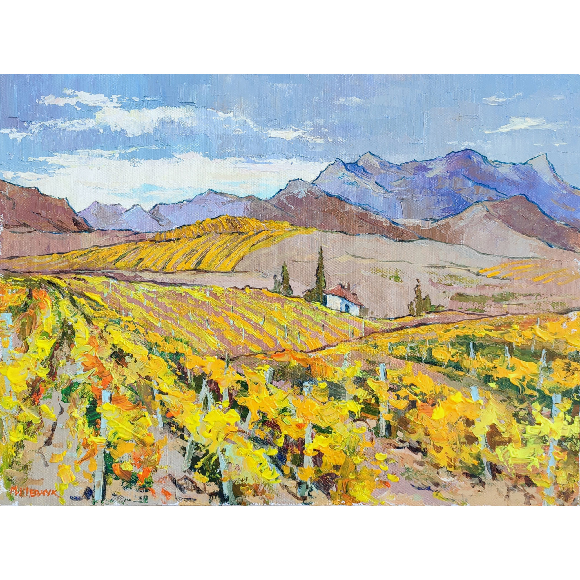 Золотой октябрь, 60х80, х., акр., 2022