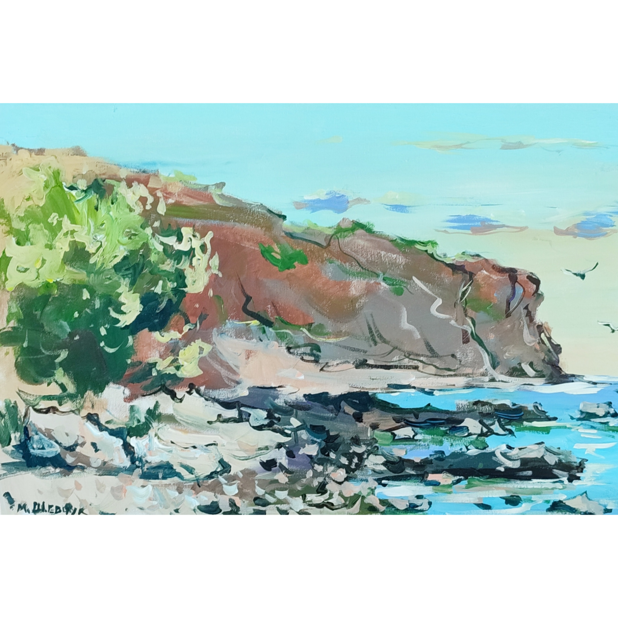 Летний вечер, х., акр., 40х60, 2022