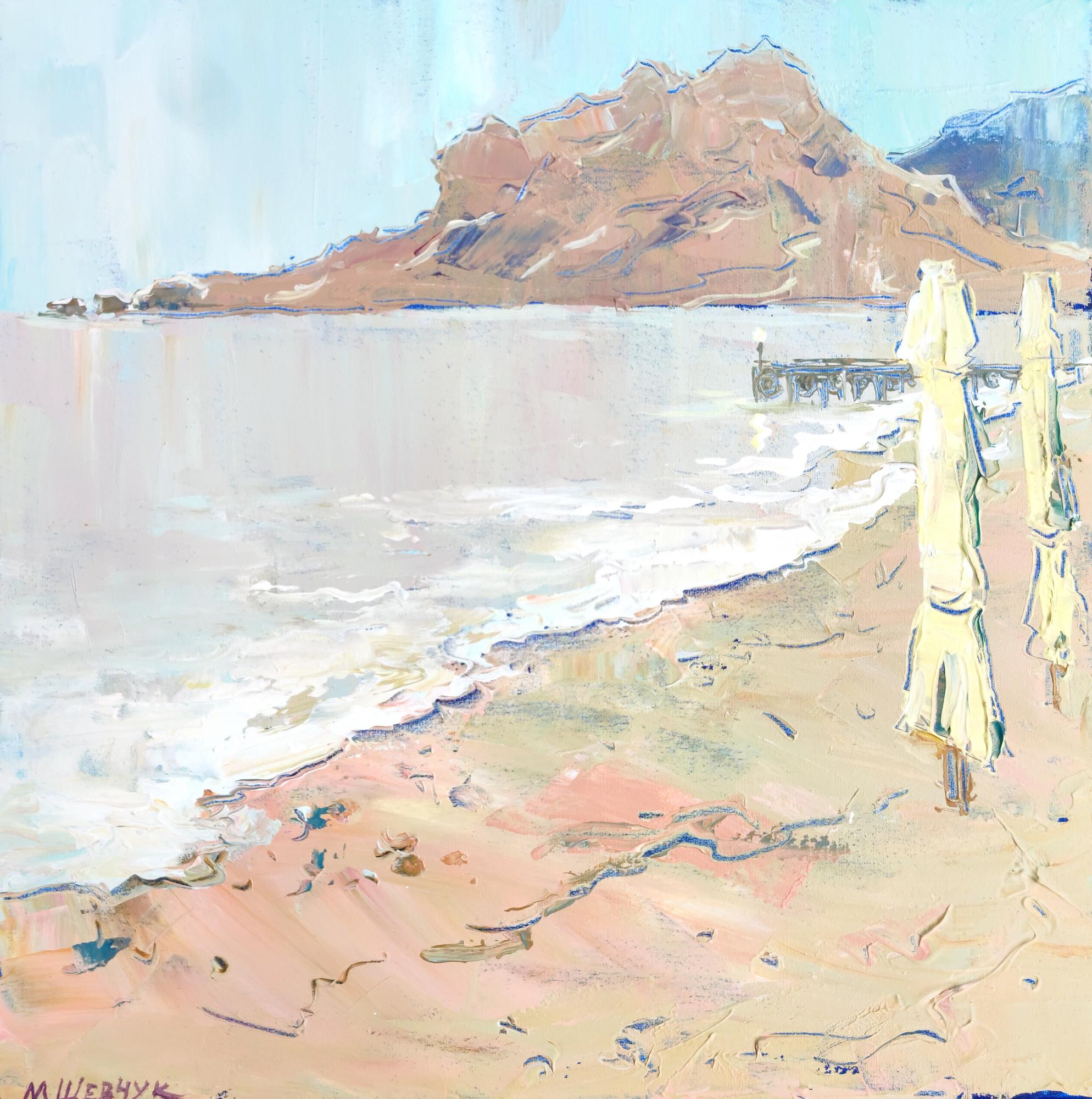 Нежный вечер, 40х40, х., акр., 2022